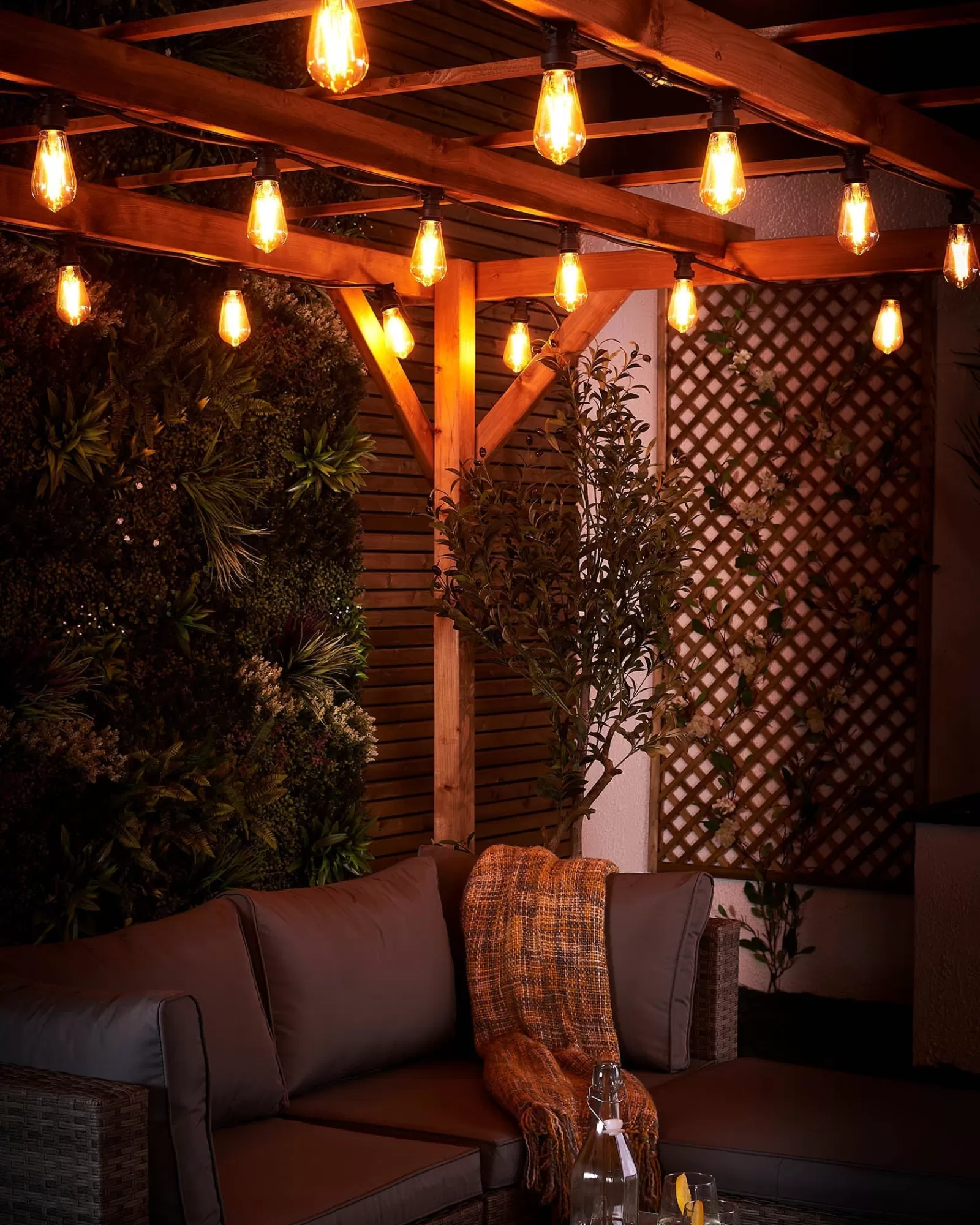 WeRChristmas Link Festoon | Festoon Lights^LINK FESTOON 4W E27 Dimmable Teardrop Filament LED Bulb, Warm White