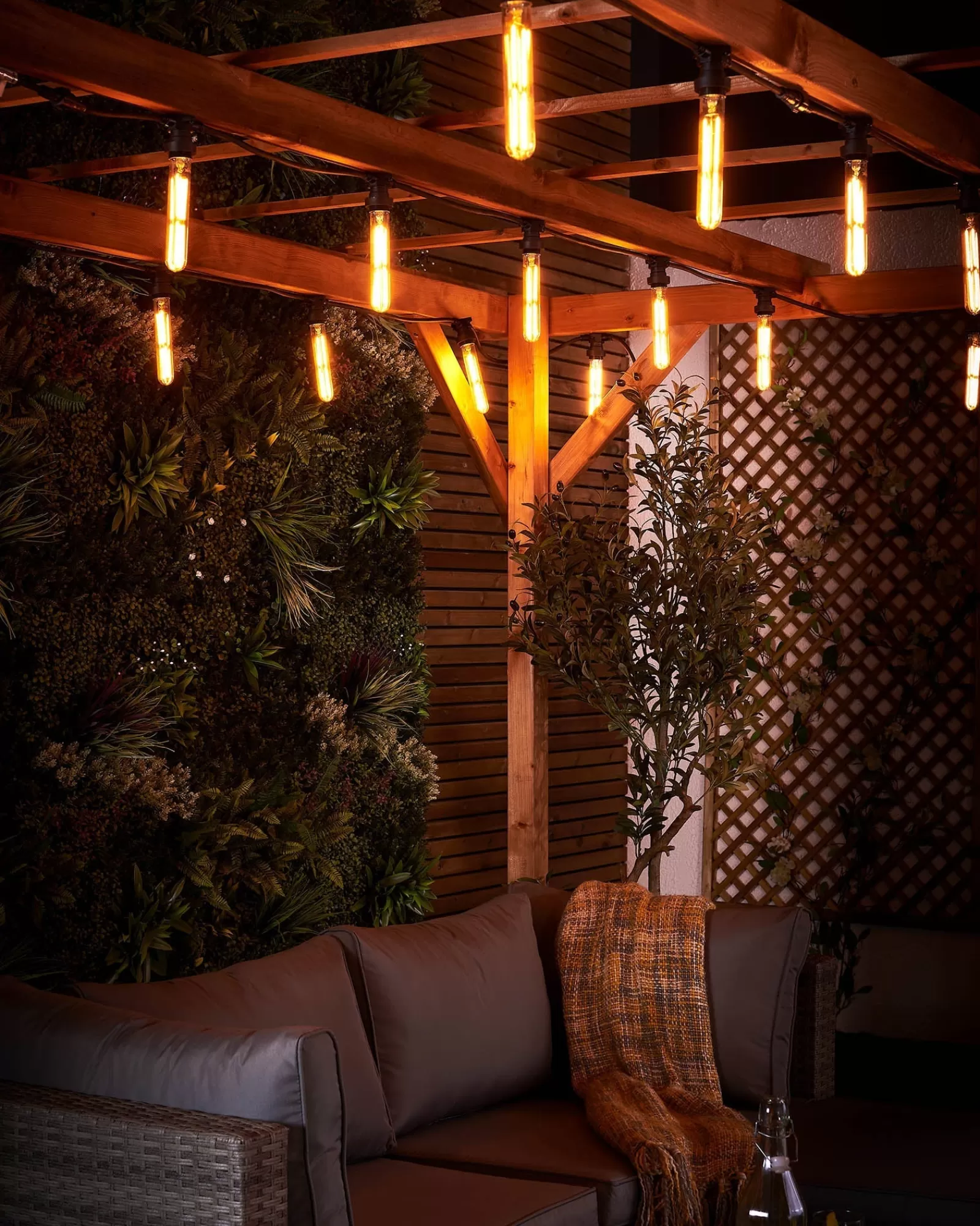 WeRChristmas Link Festoon | Festoon Lights^LINK FESTOON 4W E27 Dimmable Tubular Filament LED Bulb, Warm White