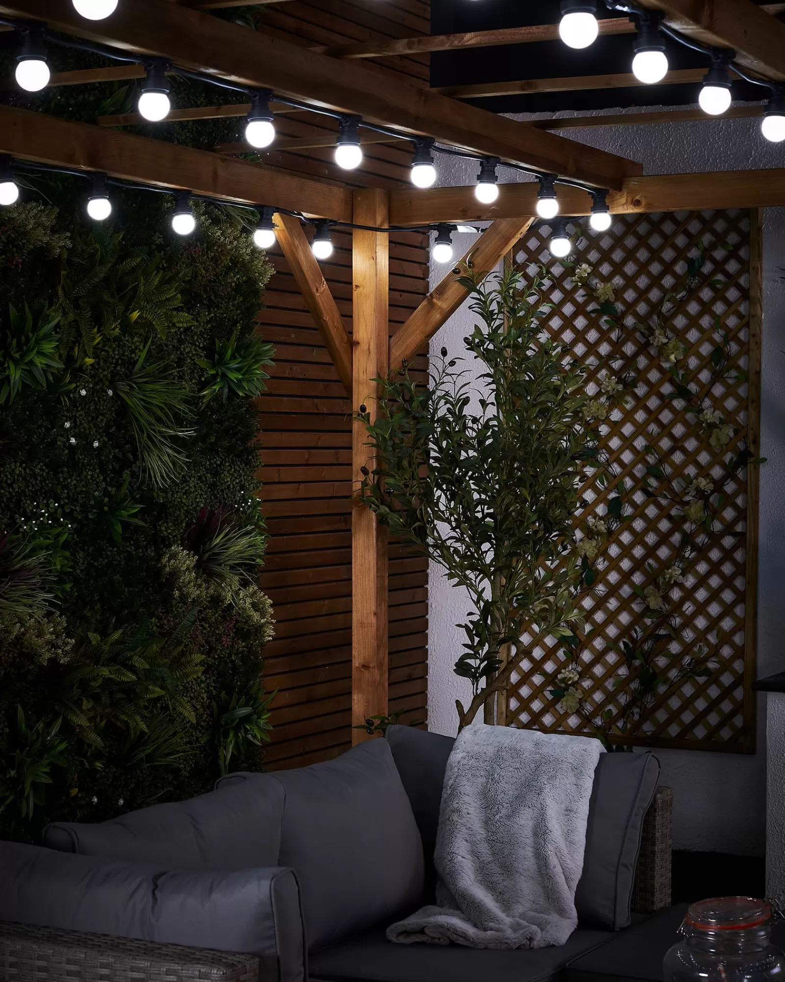 WeRChristmas Link Festoon | Festoon Lights^LINK FESTOON E27 Belt, Connectable, 15 Sockets, 33 Cm Spacing