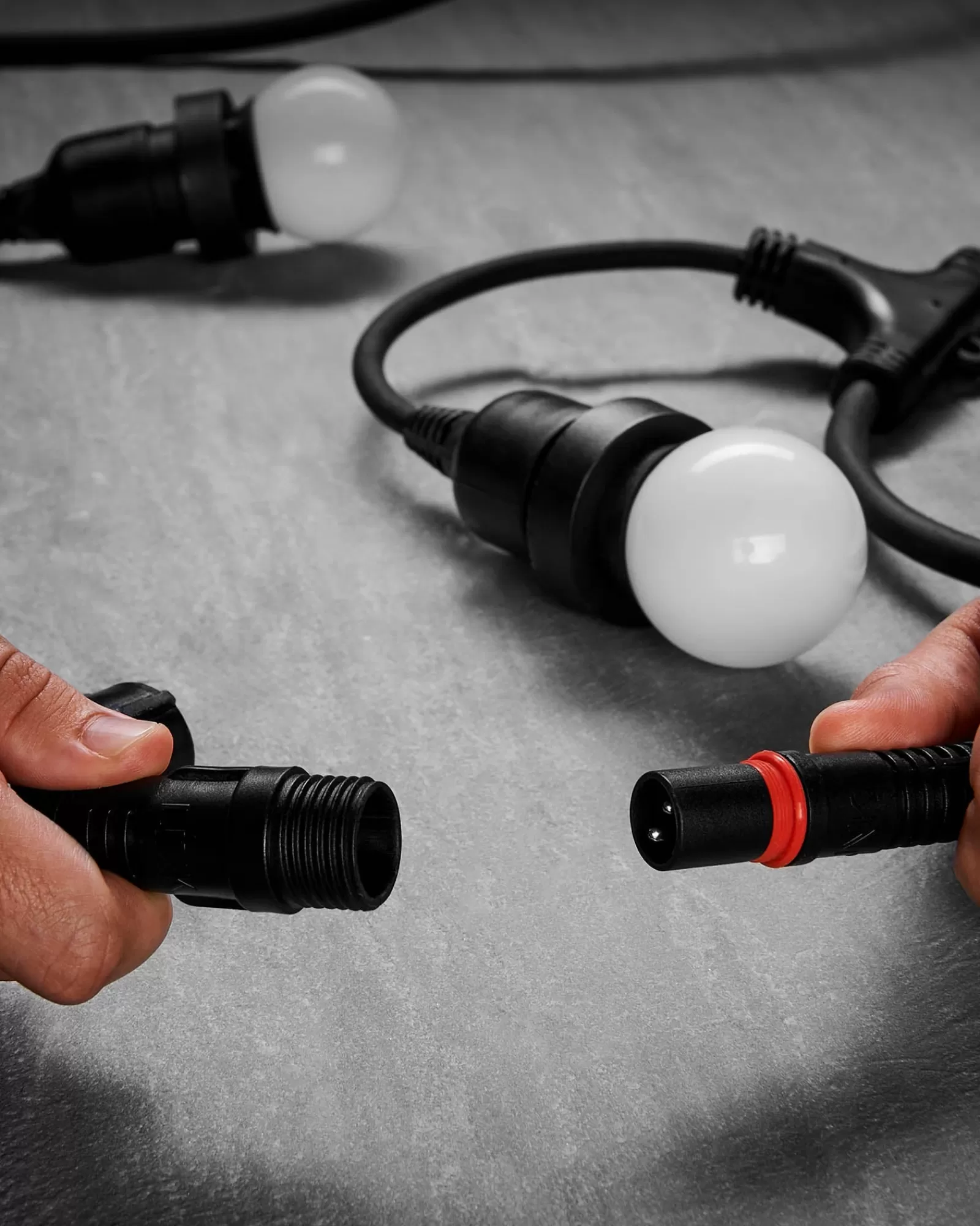 WeRChristmas Link Festoon | Festoon Lights^LINK FESTOON E27 Long Drop Belt, Connectable, 10 Sockets, 50 Cm Spacing