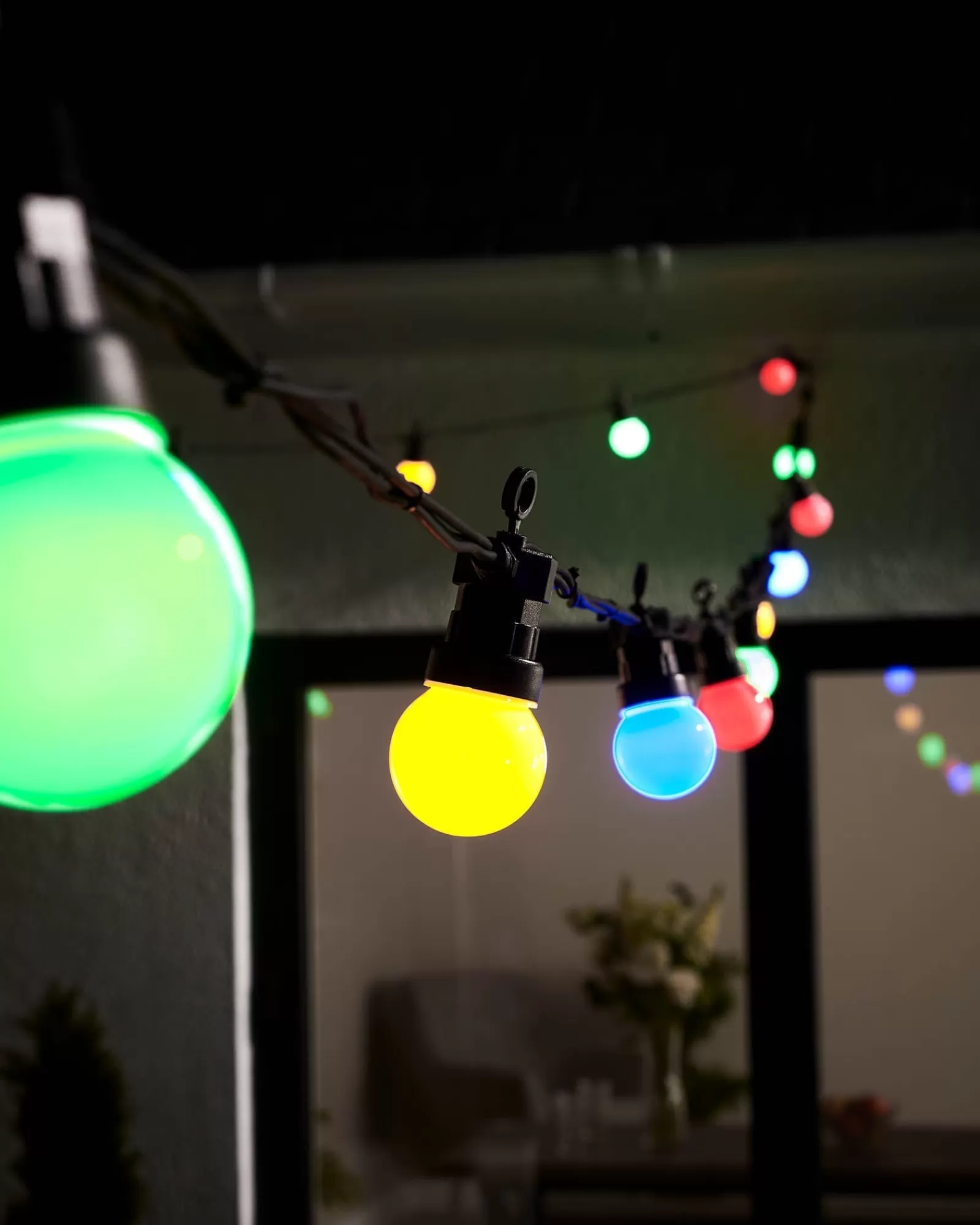 WeRChristmas Link Pro | Festoon Lights^LINK PRO LED Festoon Lights, Black Cable, Multi Colour