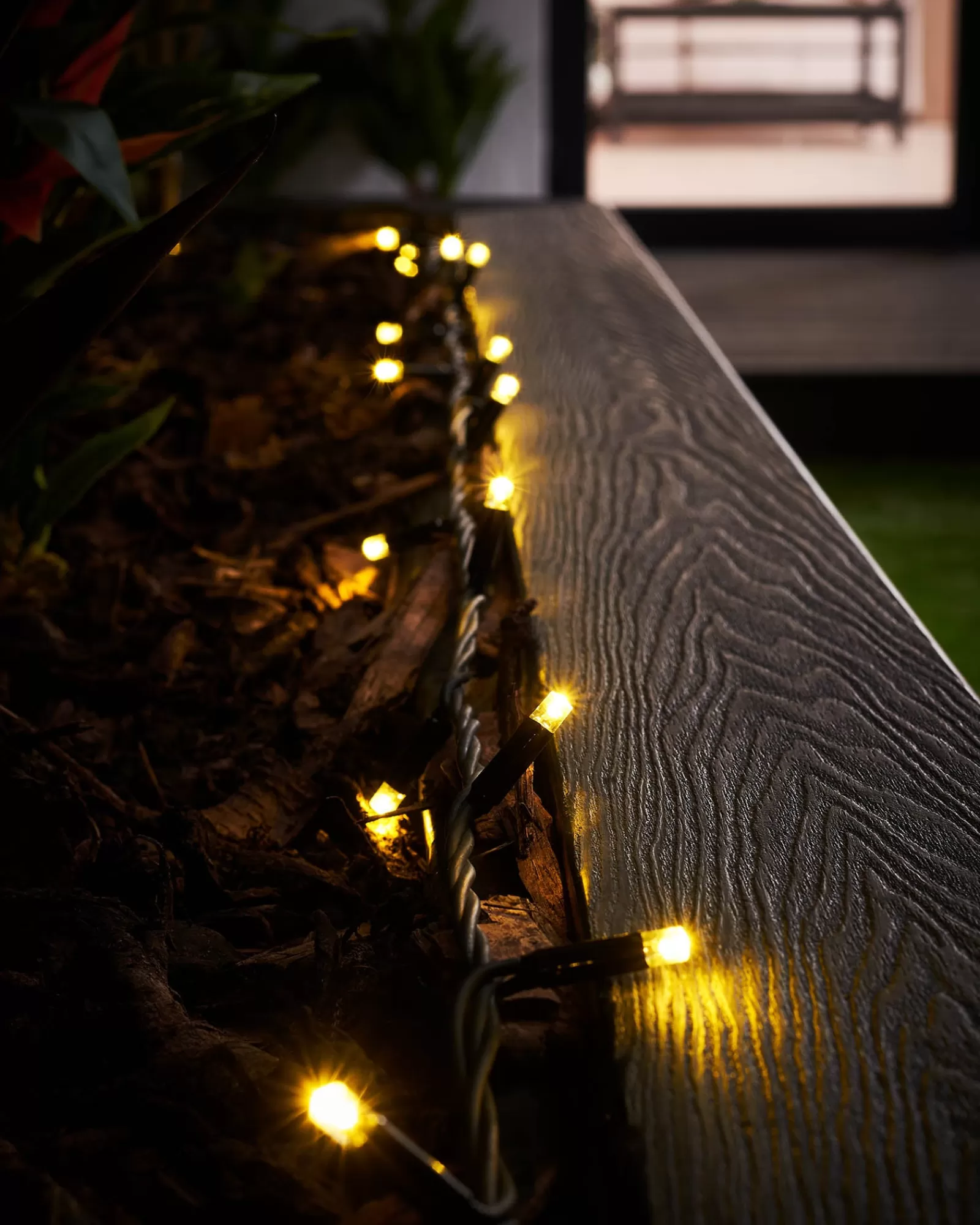 WeRChristmas Link Pro | Fairy Lights^LINK PRO LED String Lights, Black Cable, Gold