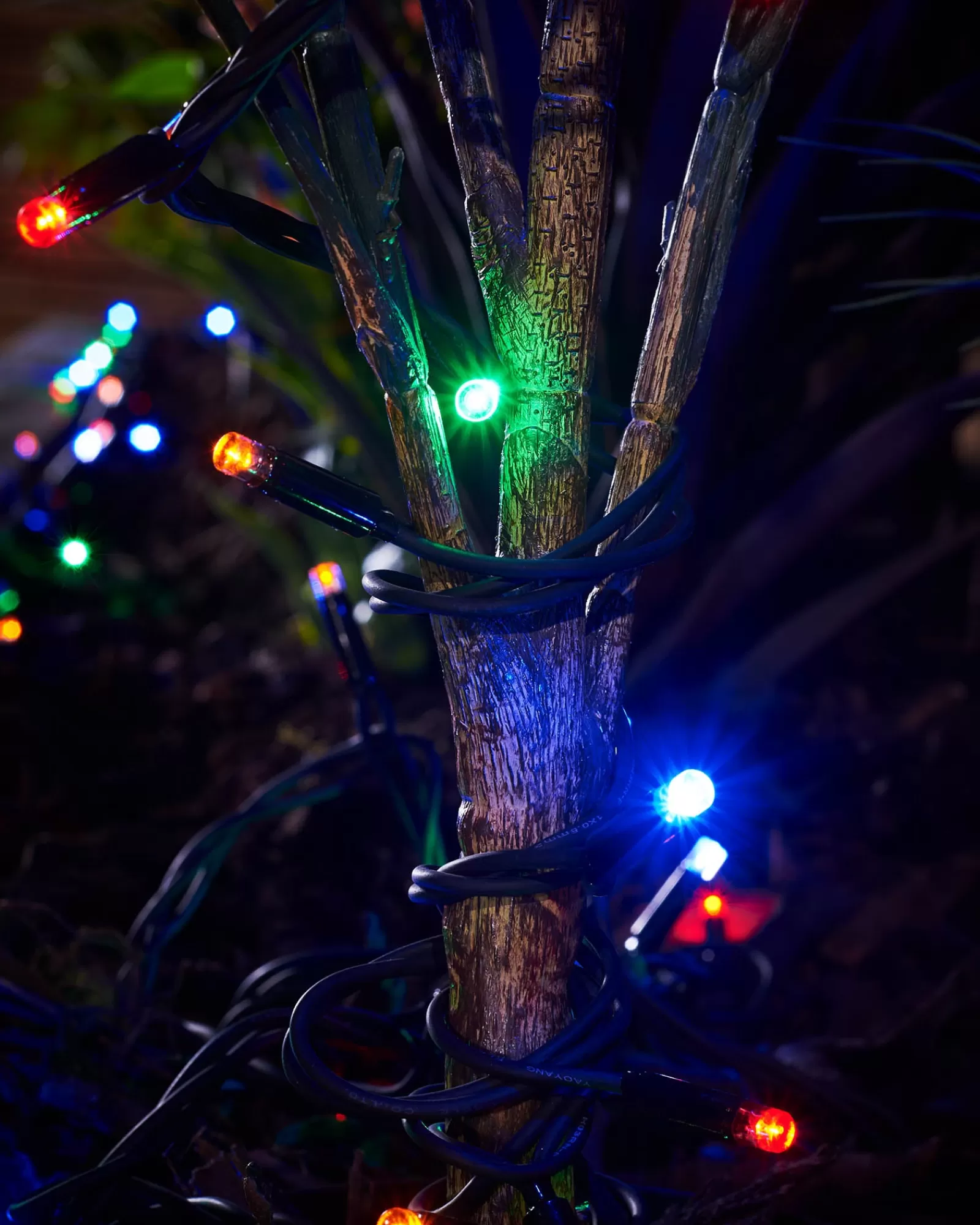 WeRChristmas Link Pro | Fairy Lights^LINK PRO LED String Lights, Black Cable, Multi Colour