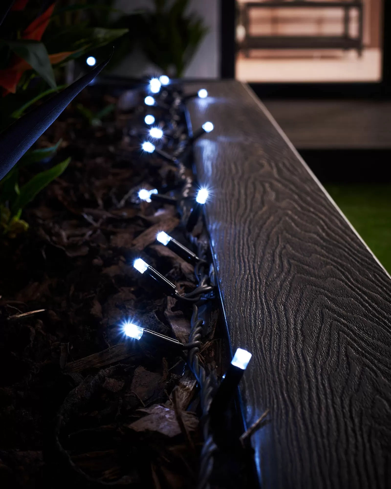 WeRChristmas Link Pro | Fairy Lights^LINK PRO LED String Lights, Black Cable, White