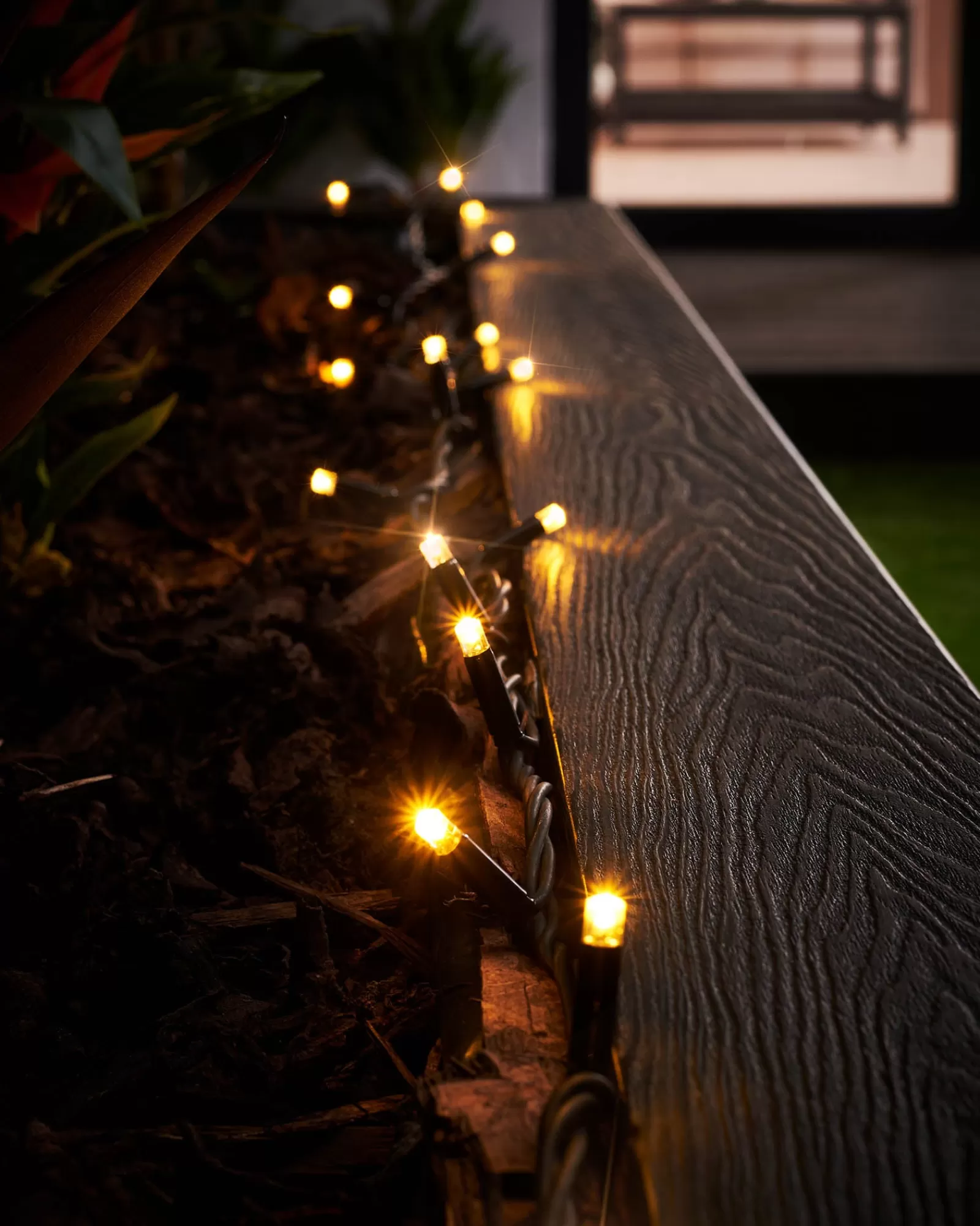 WeRChristmas Link Pro | Fairy Lights^LINK PRO Twinkle LED String Lights, Black Cable, Warm White