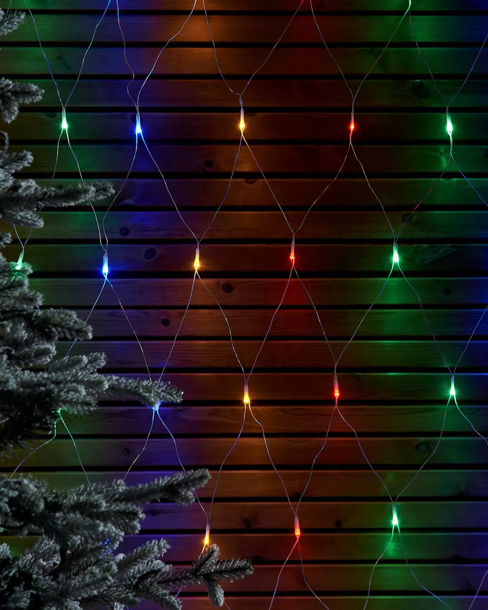WeRChristmas Link Up | Connectable Lights^LINK UP LED Net Lights, 3 M X 3 M, Multi Colour