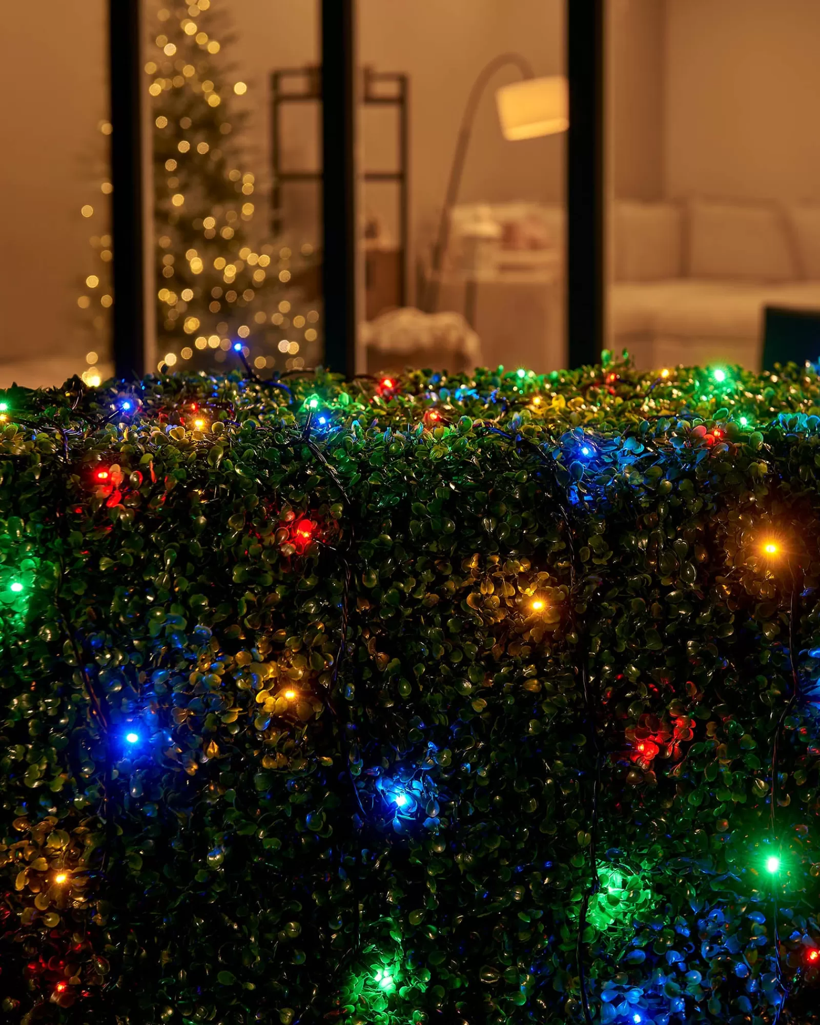 WeRChristmas Link Up | Fairy Lights^LINK UP LED String Lights, Black Cable, Multi Colour