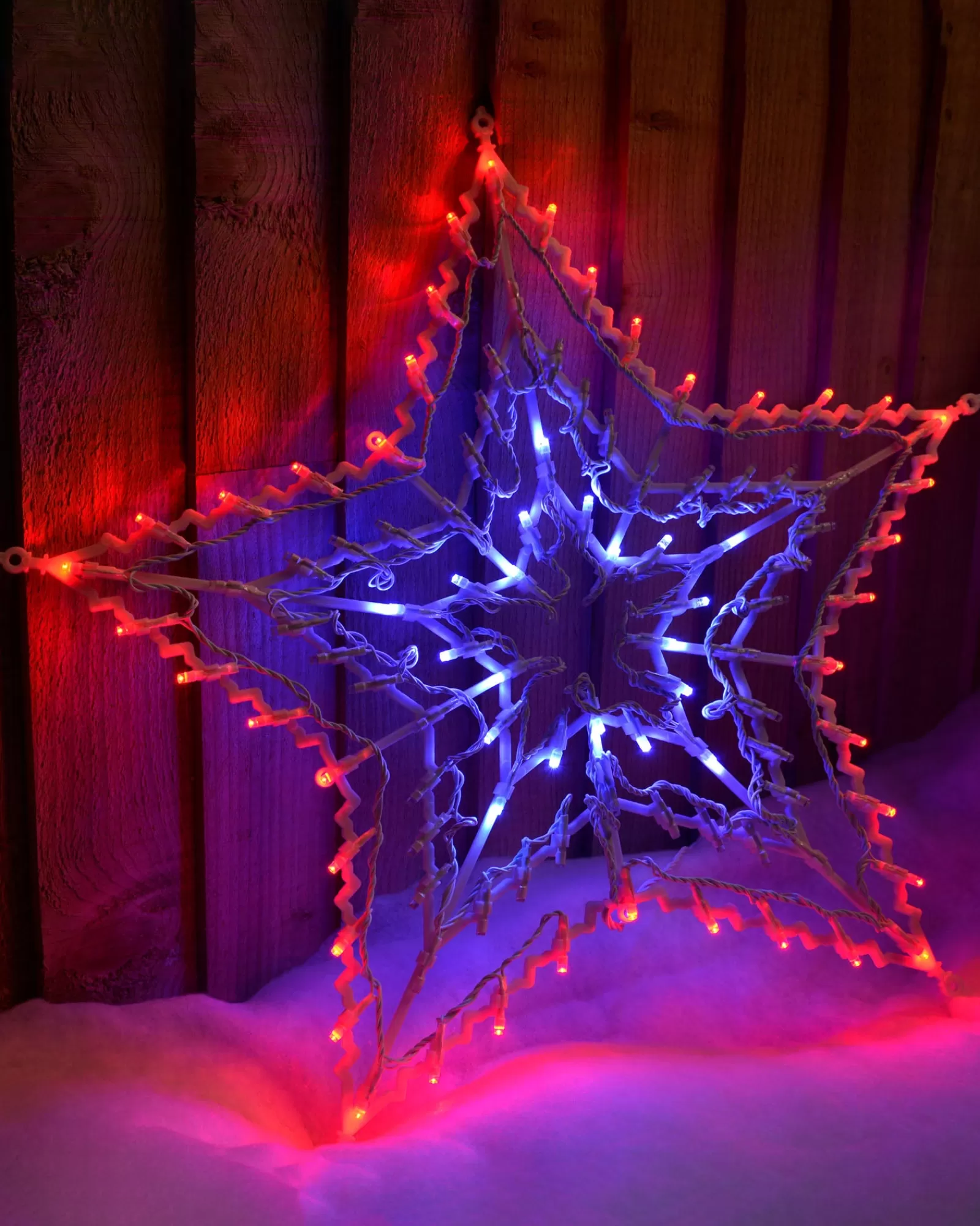 WeRChristmas Window Silhouettes | Festive Star, Snowflake & Sign Lights^Multi-Colour Chasing Star Silhouette, 51 Cm