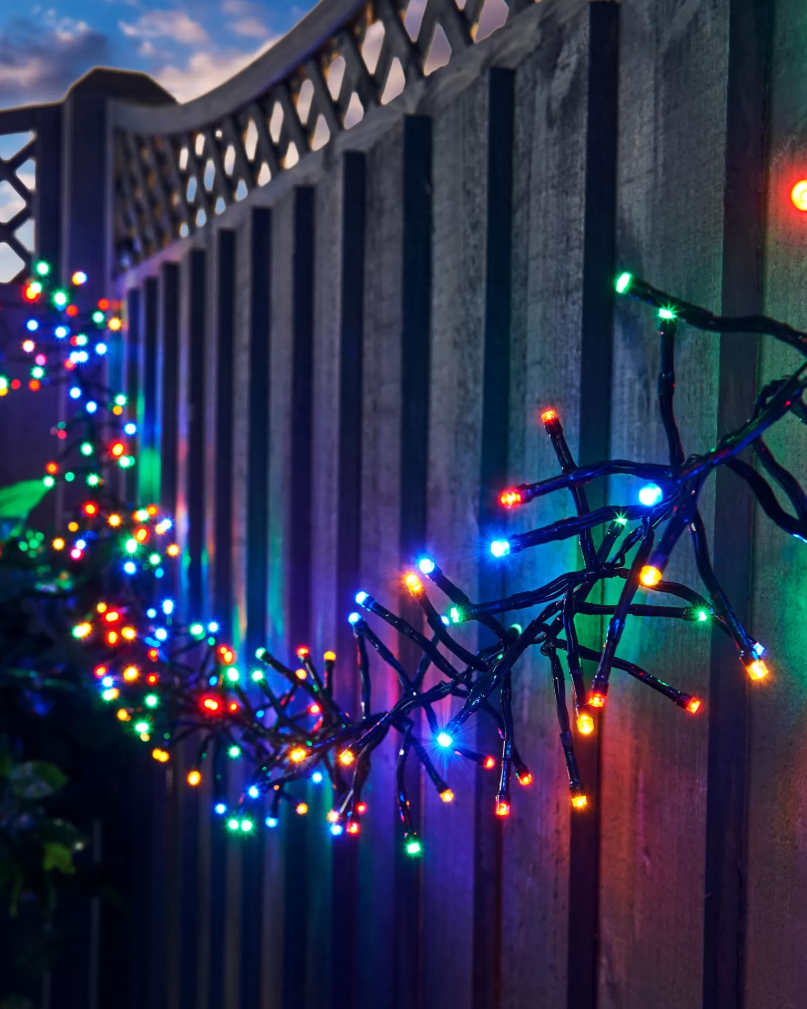 WeRChristmas Cluster Lights | Tree Lights^Outdoor Cluster Multi-Function 500 LED Light String, Multi Colour