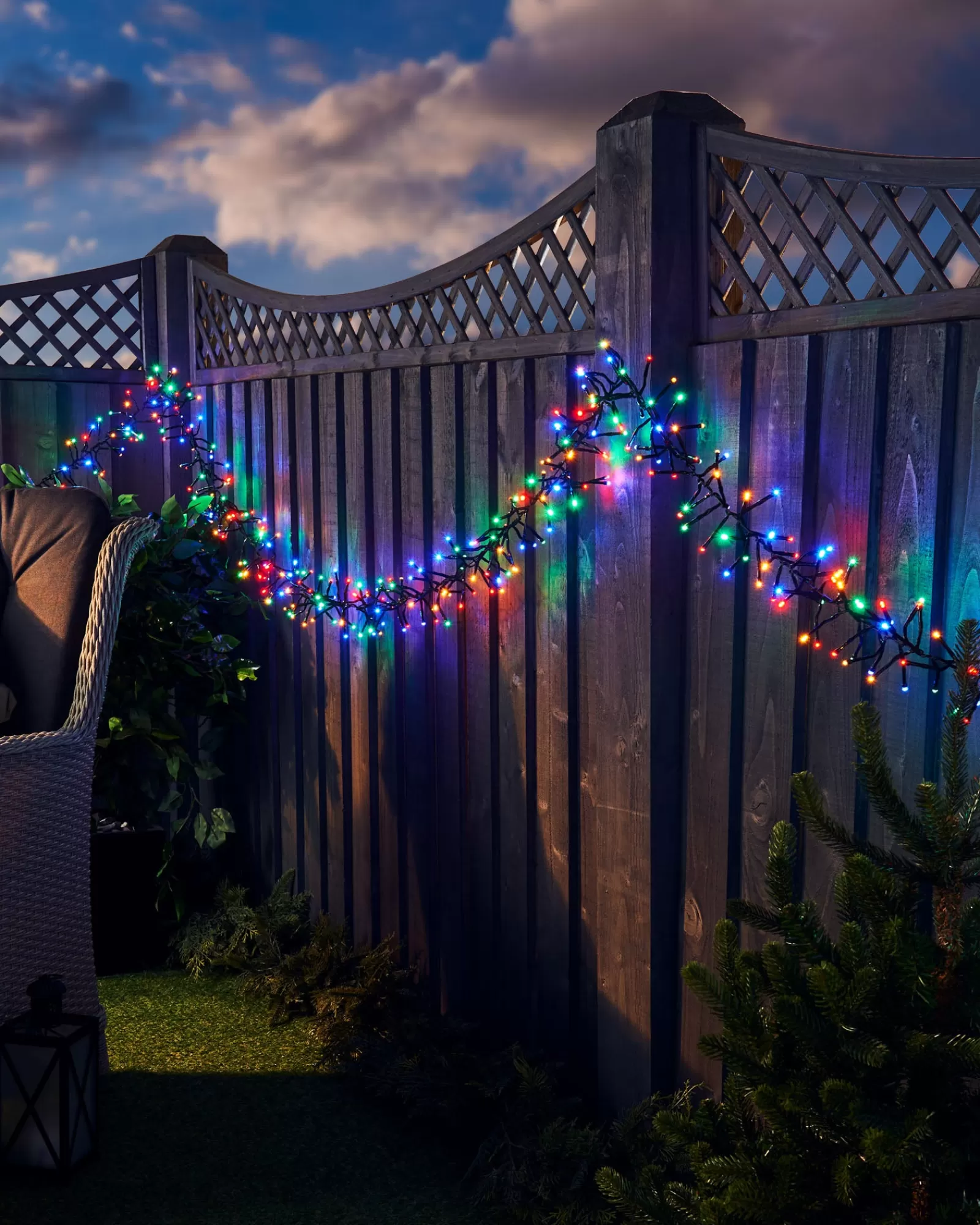 WeRChristmas Cluster Lights | Tree Lights^Outdoor Cluster Multi-Function 500 LED Light String, Multi Colour