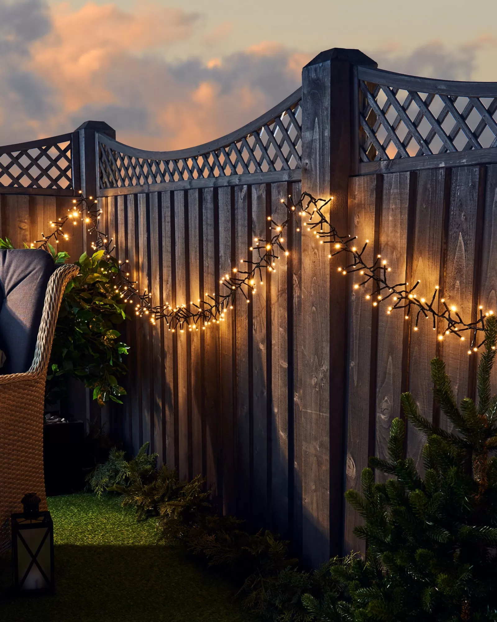WeRChristmas Cluster Lights | Tree Lights^Outdoor Cluster Multi-Function 500 LED Light String, Warm White