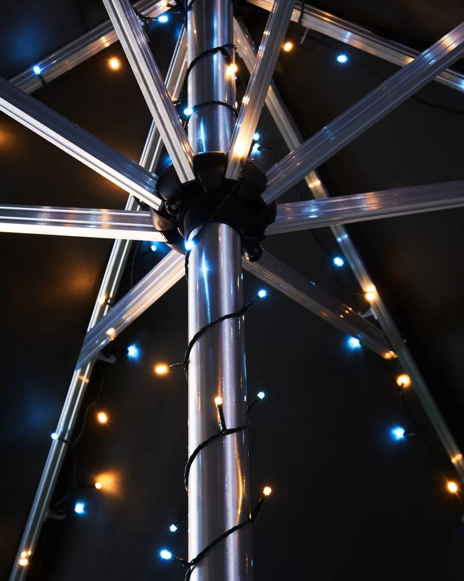WeRChristmas Fairy Lights | Tree Lights^Outdoor Multi-Function 120 LED Light String, Warm White & Ice White