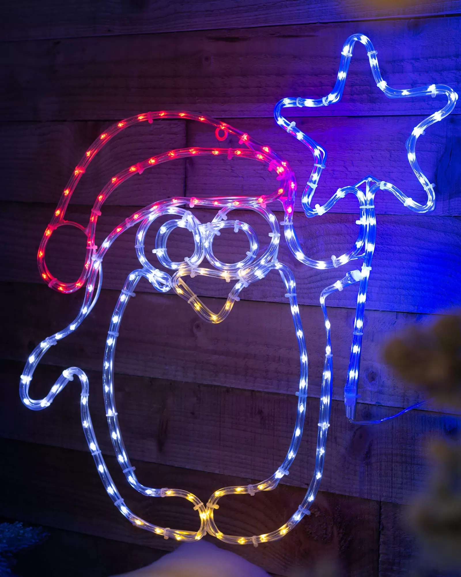 WeRChristmas Christmas Characters^Penguin Rope Light Silhouette, 50 Cm