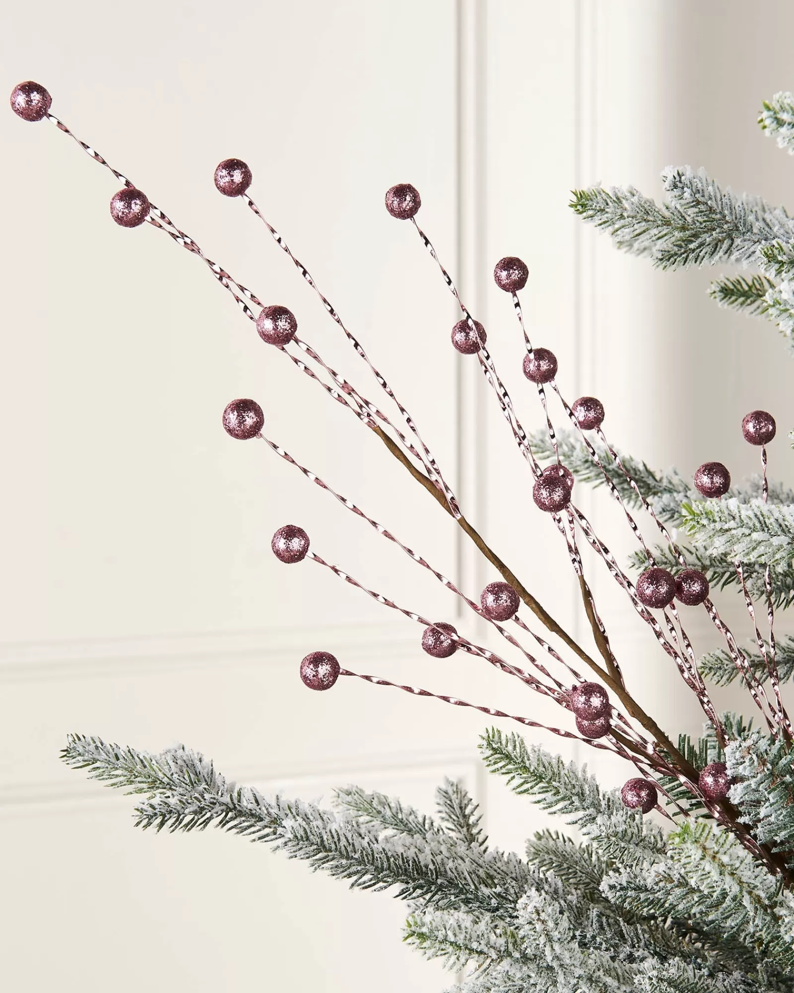 WeRChristmas Flowers & Foliage | Flowers & Foliage^Pink Berry Christmas Tree Spray, 78 Cm