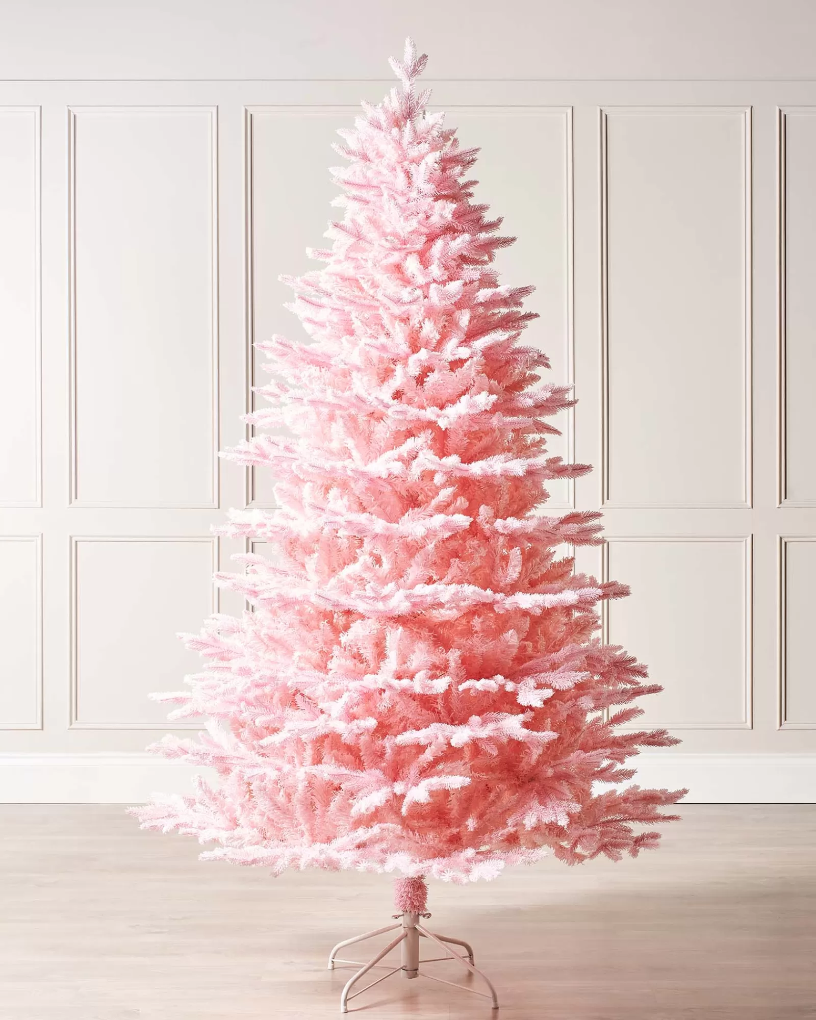 WeRChristmas Unlit Christmas Trees^Pink Sugar Snow Flocked Christmas Tree, 6 Ft