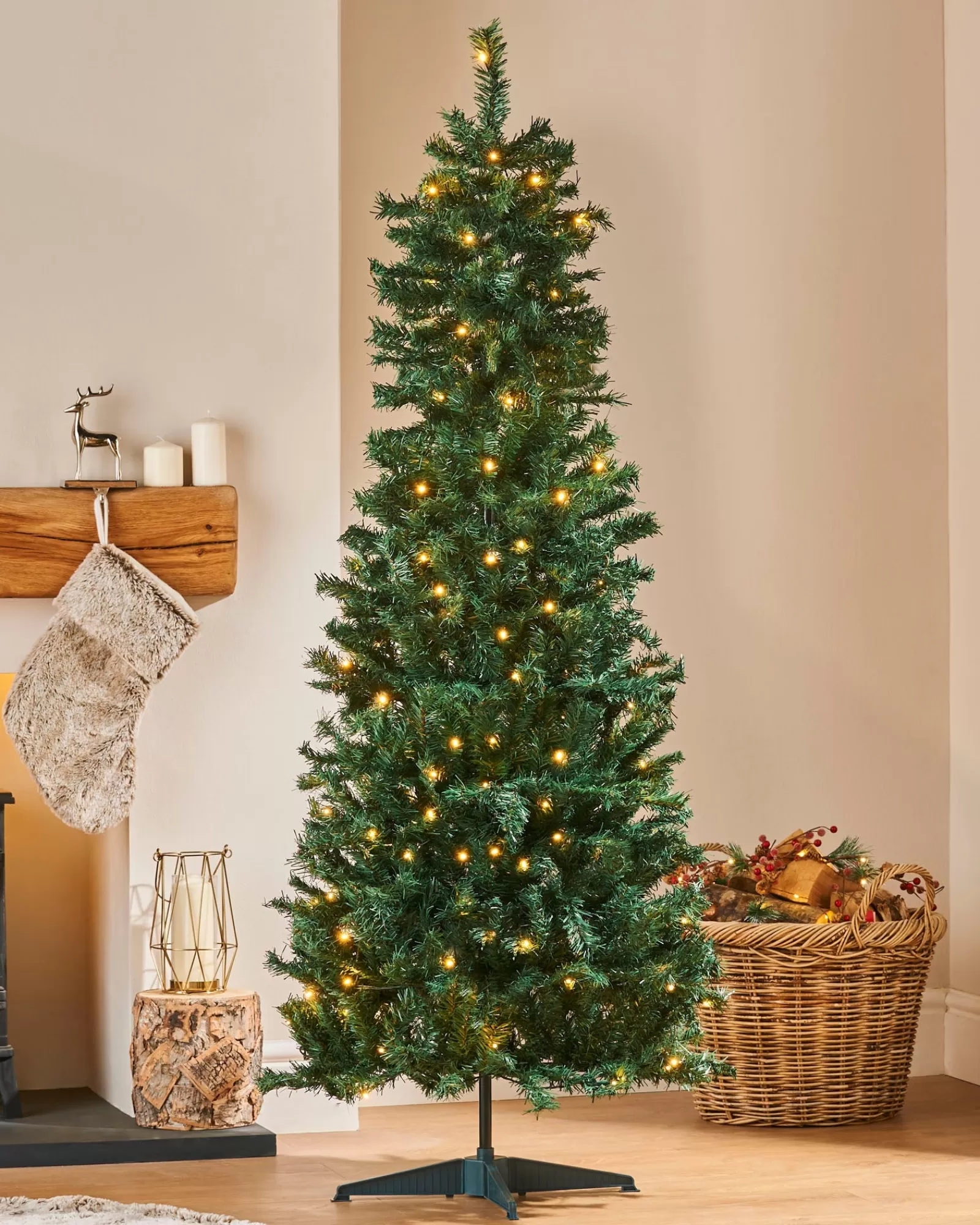 WeRChristmas Budget Christmas Trees | Pre Lit Christmas Trees^Pre-Lit Highland Pop-Up Christmas Tree, 6 Ft