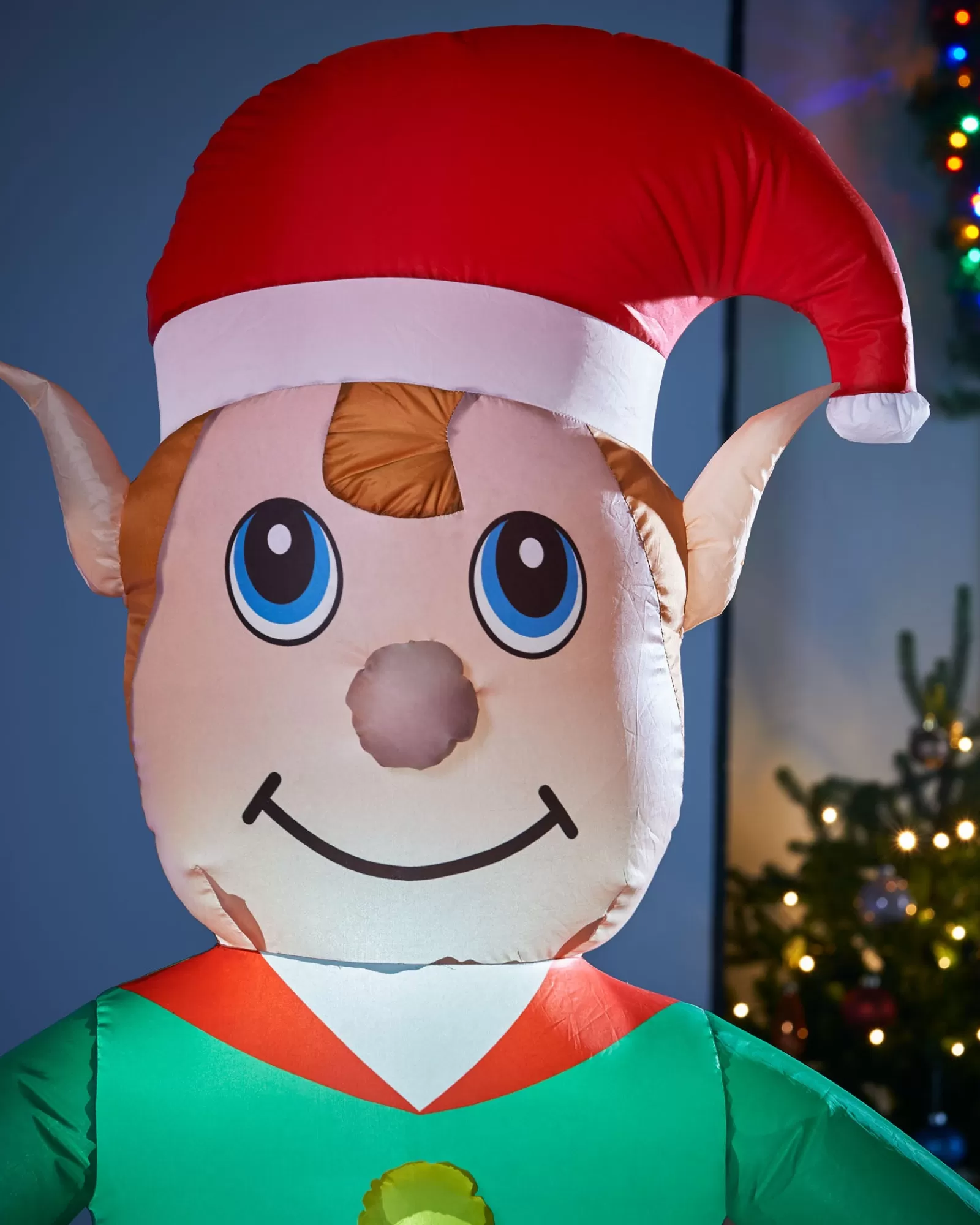 WeRChristmas Inflatables^Pre-Lit Inflatable Elf, 5 Ft