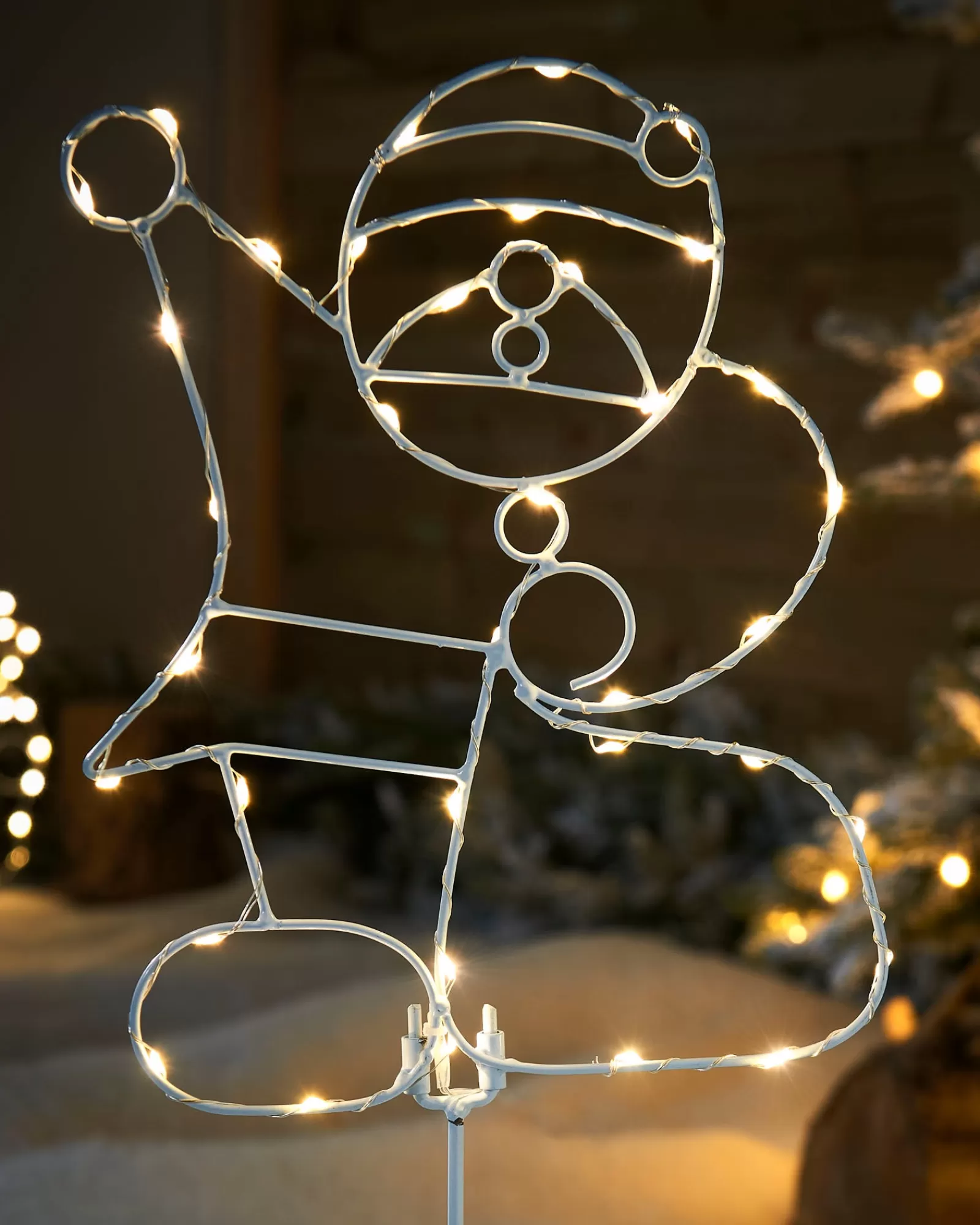 WeRChristmas Christmas Characters | Pathway Lights^Pre-Lit Santa Pathway Stake Light, 60 Cm