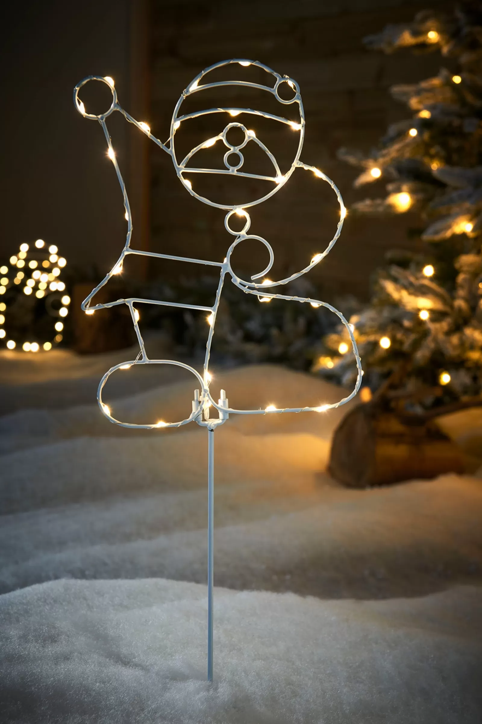 WeRChristmas Christmas Characters | Pathway Lights^Pre-Lit Santa Pathway Stake Light, 60 Cm