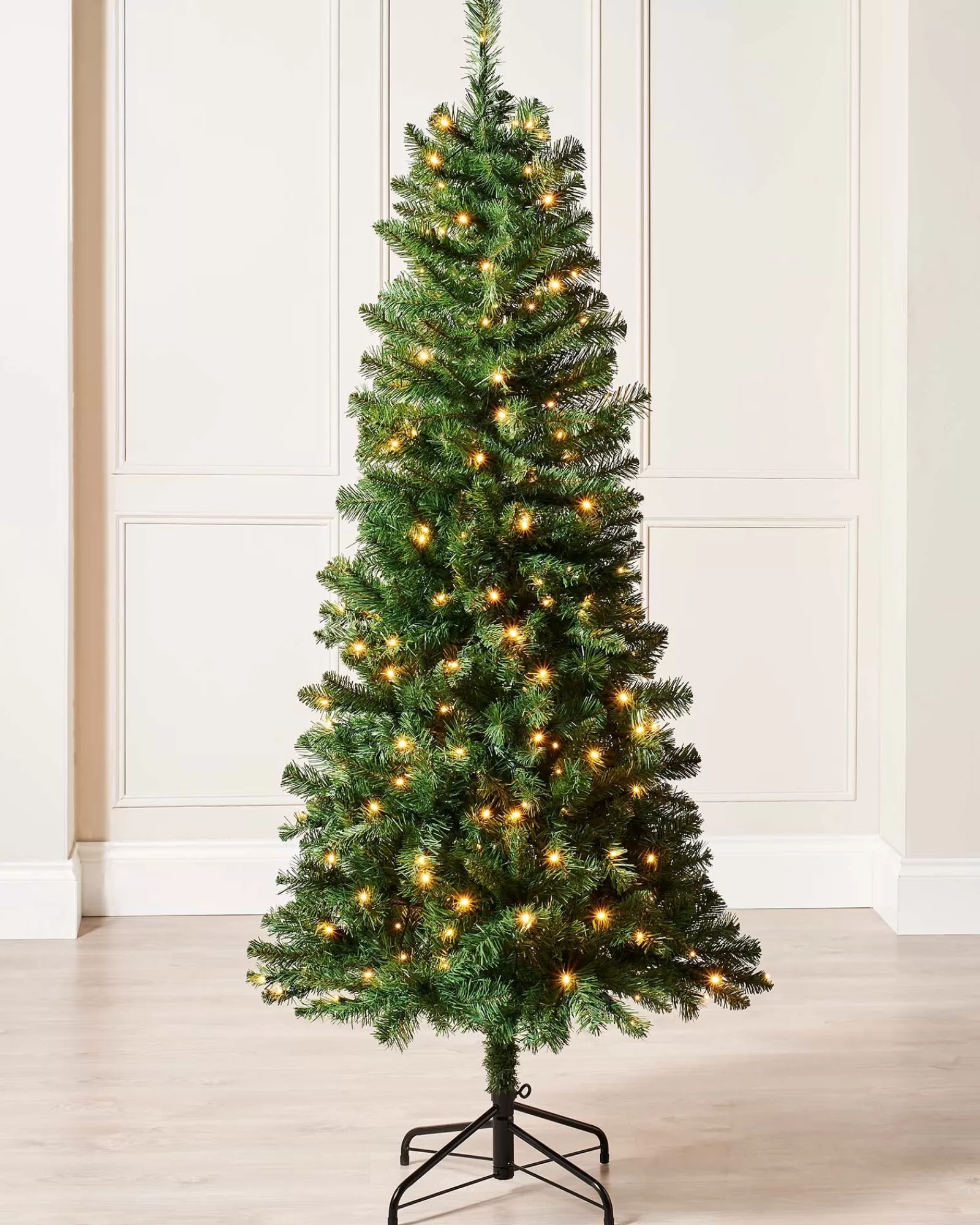 WeRChristmas Budget Christmas Trees | Pre Lit Christmas Trees^Pre-Lit Slim Christmas Tree, 6 Ft