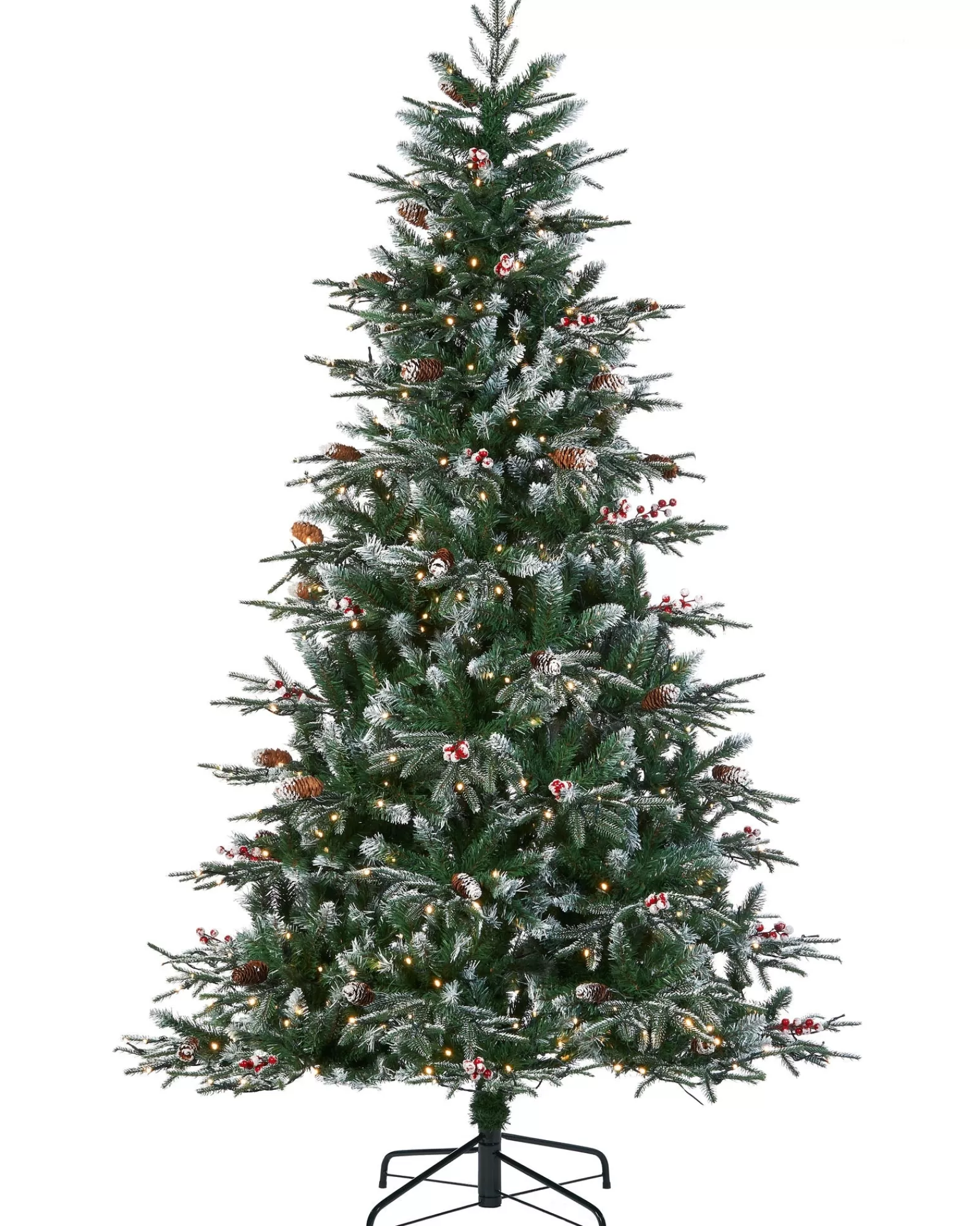 WeRChristmas Snow Flocked Christmas Trees | Pre Lit Christmas Trees^Pre-Lit Snow Flocked Norwegian Spruce Christmas Tree, 6 Ft