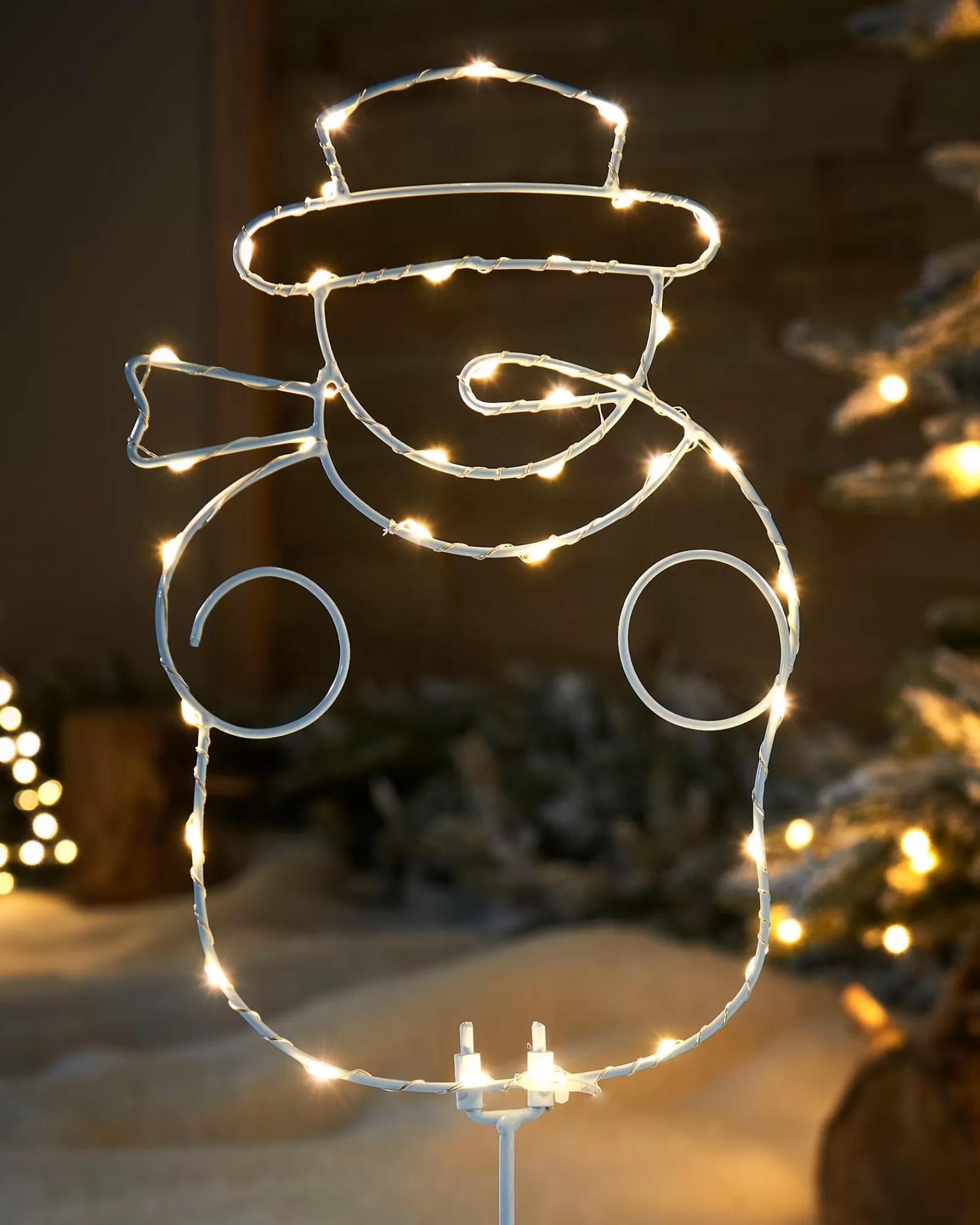 WeRChristmas Pathway Lights^Pre-Lit Snowman Pathway Stake Light, 60 Cm