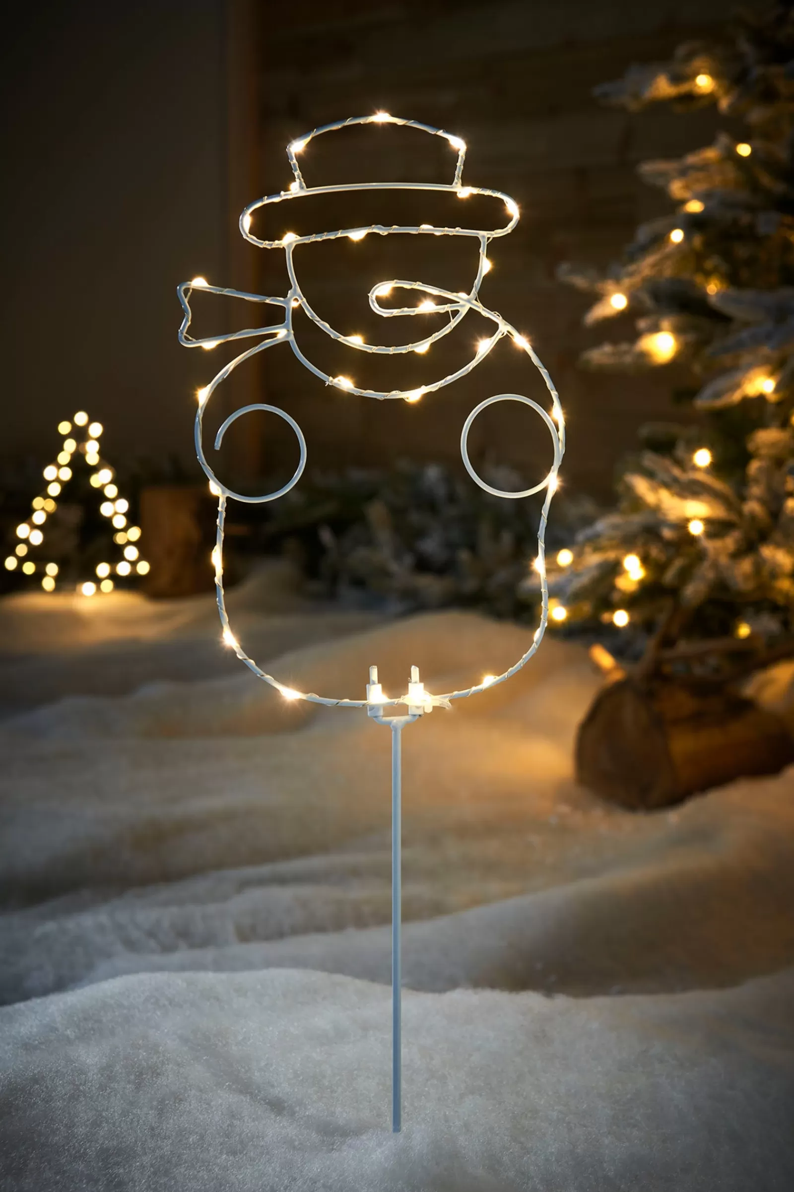 WeRChristmas Pathway Lights^Pre-Lit Snowman Pathway Stake Light, 60 Cm