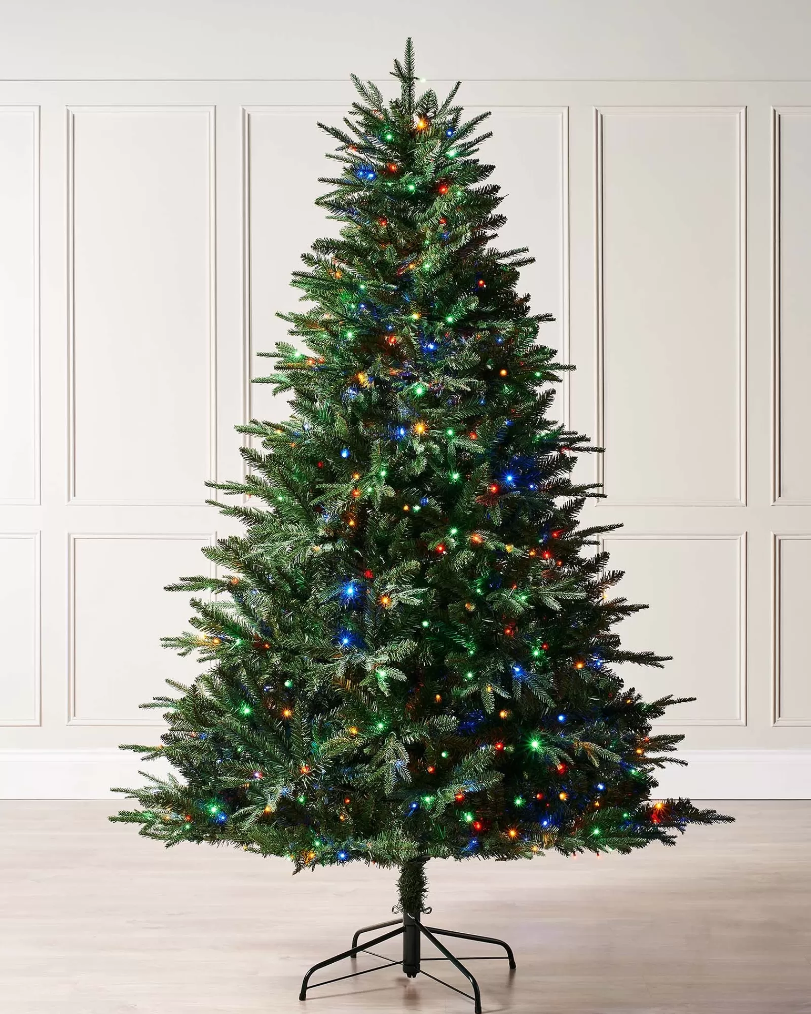 WeRChristmas Premium Christmas Trees | Pre Lit Christmas Trees^Pre-Lit Windsor Fir Christmas Tree, Dual Multi Colour, 8 Ft