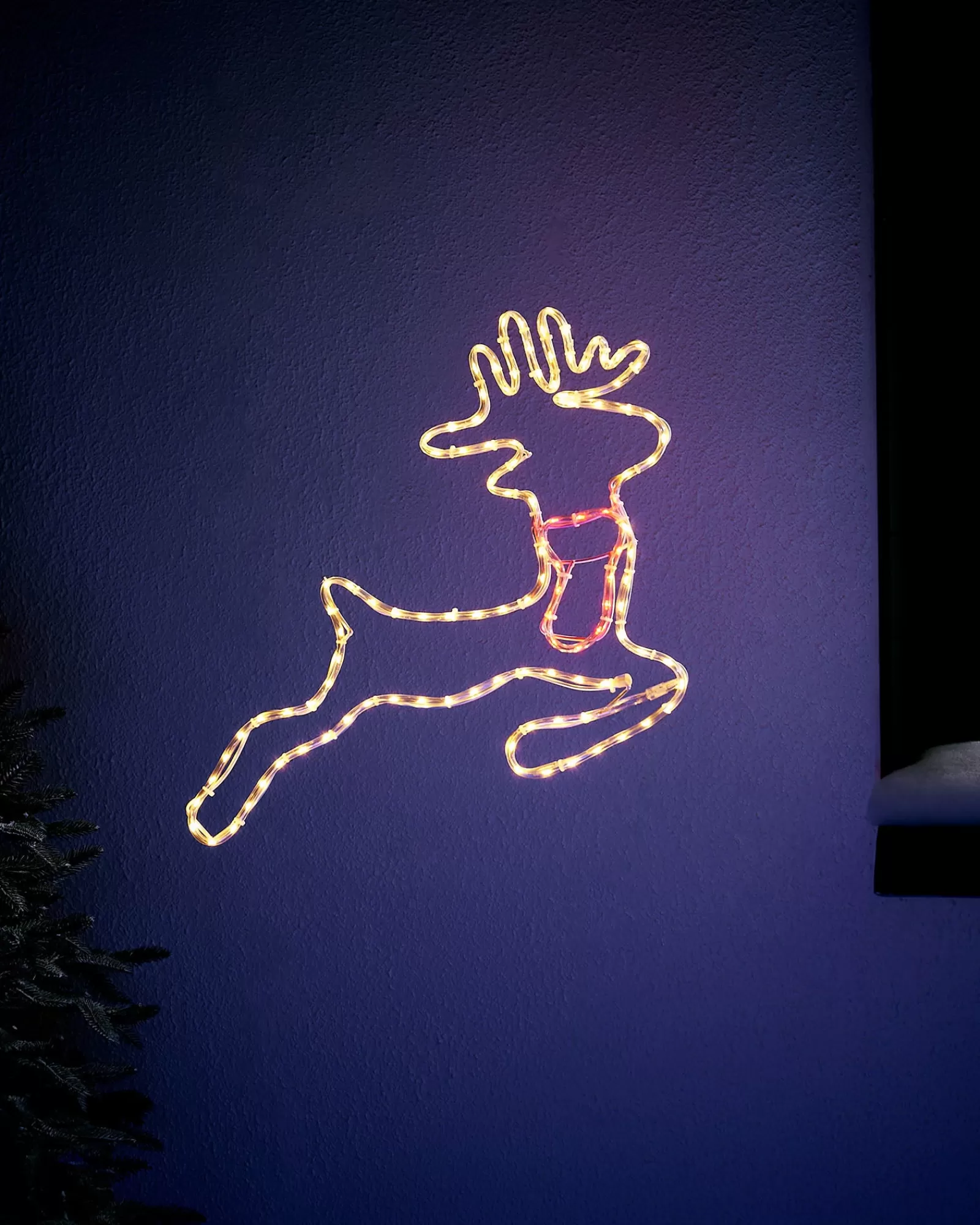 WeRChristmas Window Silhouettes | Outdoor Lighted Reindeer^Reindeer Rope Light Silhouette, 48 Cm