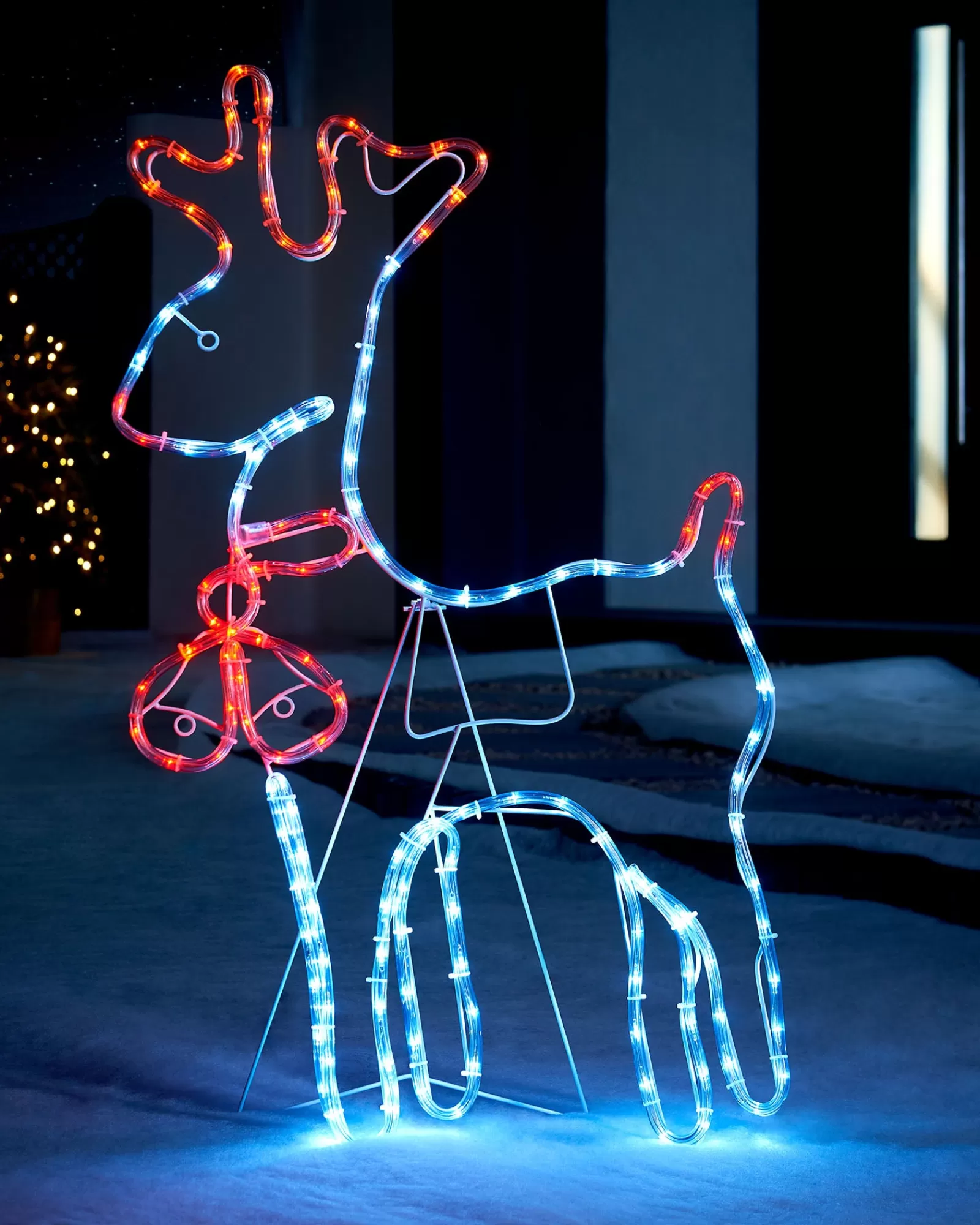 WeRChristmas Outdoor Lighted Reindeer^Reindeer Rope Light Silhouette, 92 Cm