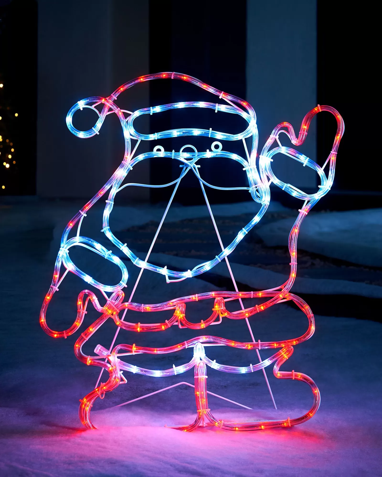 WeRChristmas Christmas Characters^Santa Rope Light Silhouette, 59 Cm