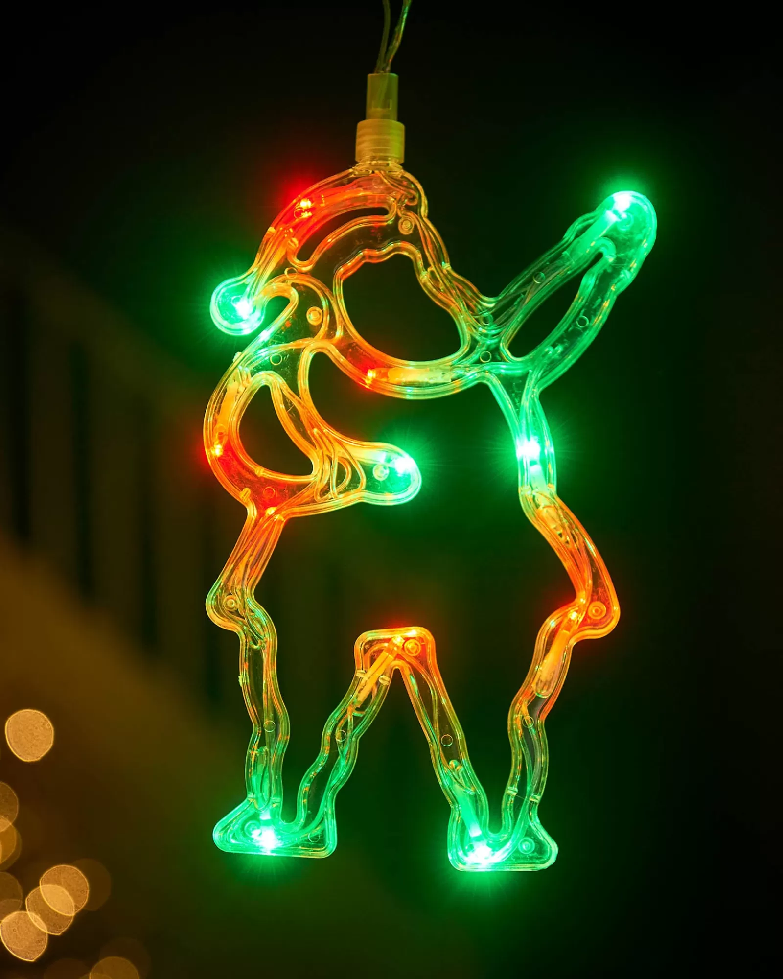 WeRChristmas Window Silhouettes | Christmas Characters^Set Of 6 Characters Rope Light Silhouette, Green, 5 M