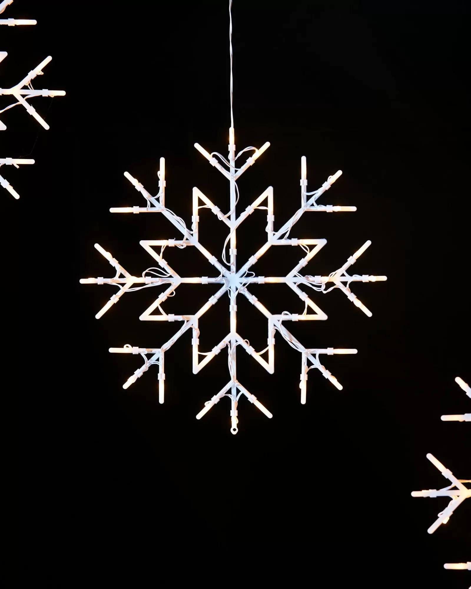 WeRChristmas Window Silhouettes | Festive Star, Snowflake & Sign Lights^Snowflake Silhouette, Warm White, 36 Cm