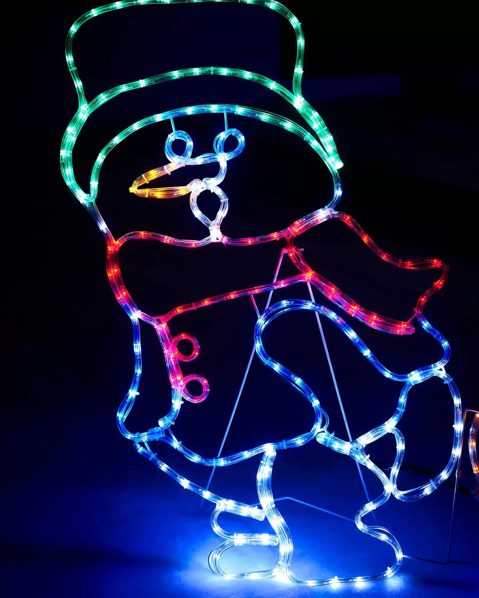 WeRChristmas Christmas Characters^Snowman With Fire Rope Light