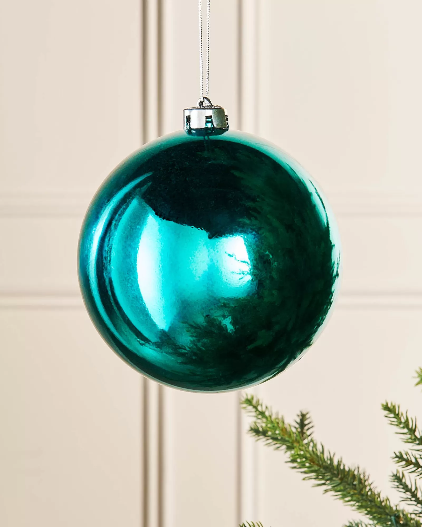 WeRChristmas Oversized Baubles | Shatterproof Baubles^Teal Large Gloss Shatterproof Bauble, 15 Cm