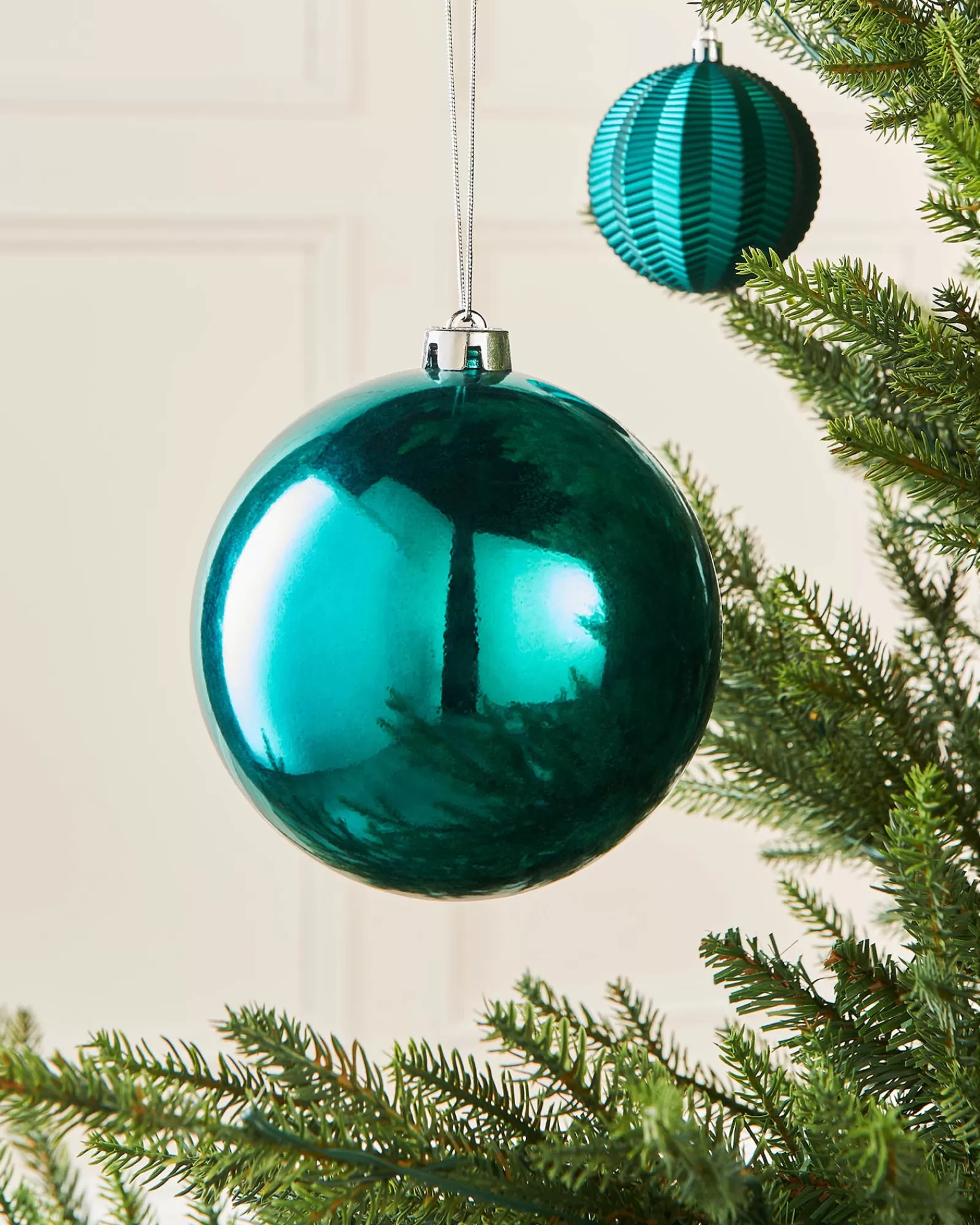 WeRChristmas Oversized Baubles | Shatterproof Baubles^Teal Large Gloss Shatterproof Bauble, 15 Cm