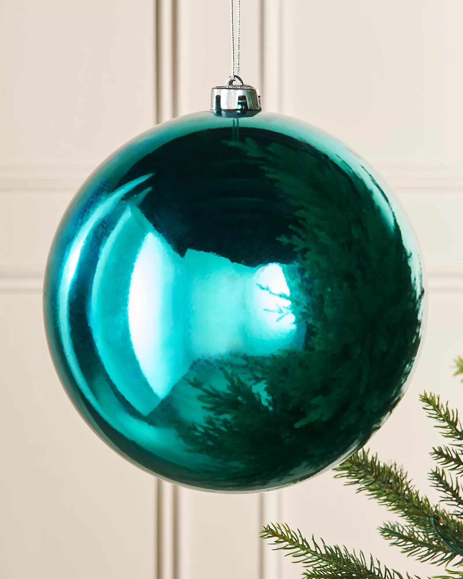 WeRChristmas Oversized Baubles | Shatterproof Baubles^Teal Large Gloss Shatterproof Bauble, 20 Cm