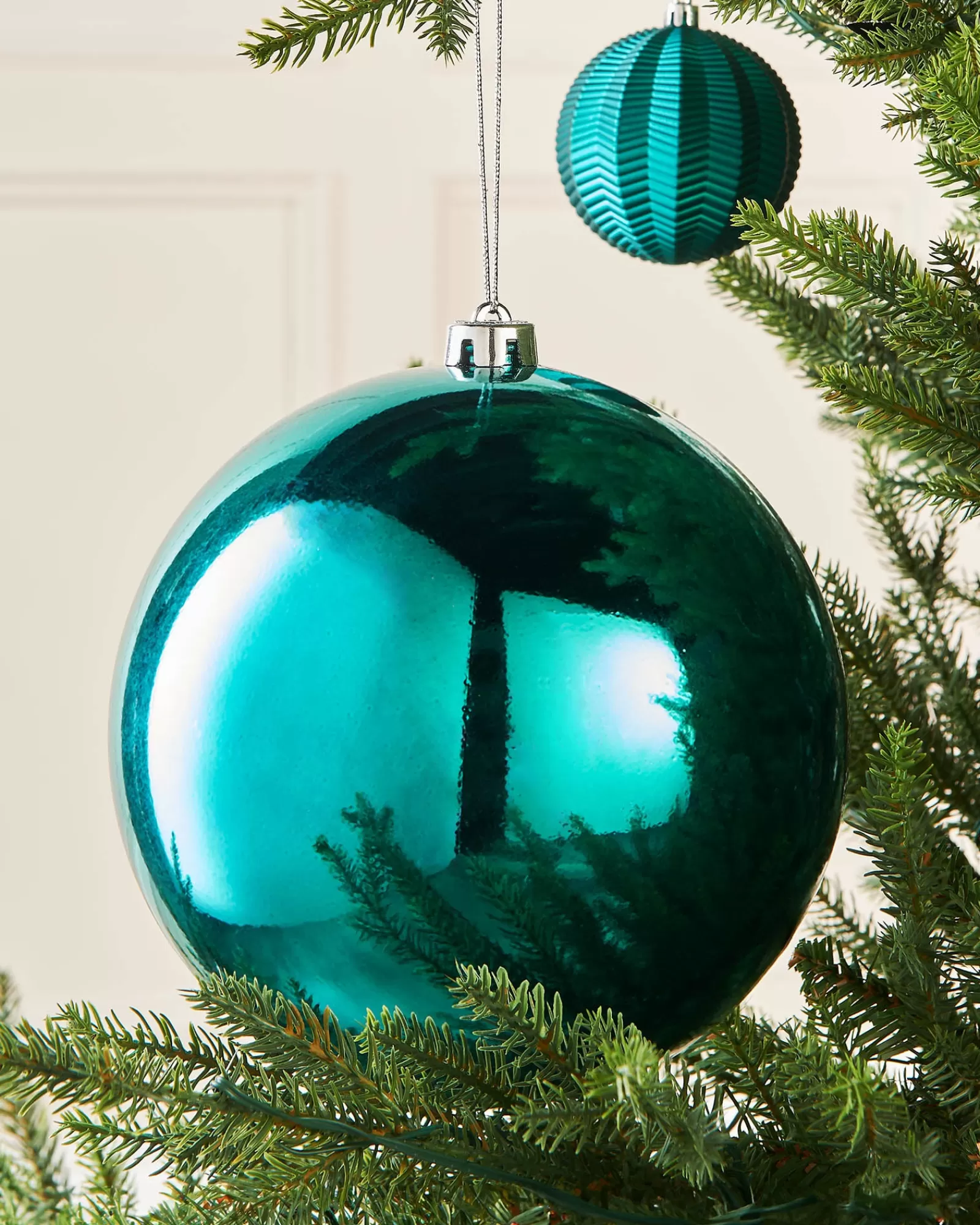 WeRChristmas Oversized Baubles | Shatterproof Baubles^Teal Large Gloss Shatterproof Bauble, 20 Cm