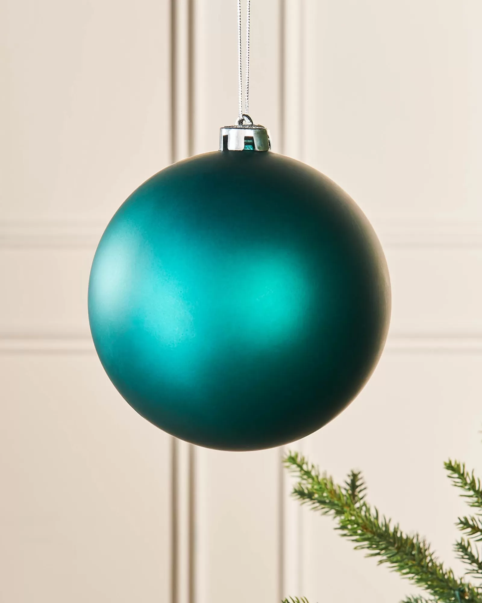 WeRChristmas Oversized Baubles | Shatterproof Baubles^Teal Large Matt Shatterproof Bauble, 15 Cm