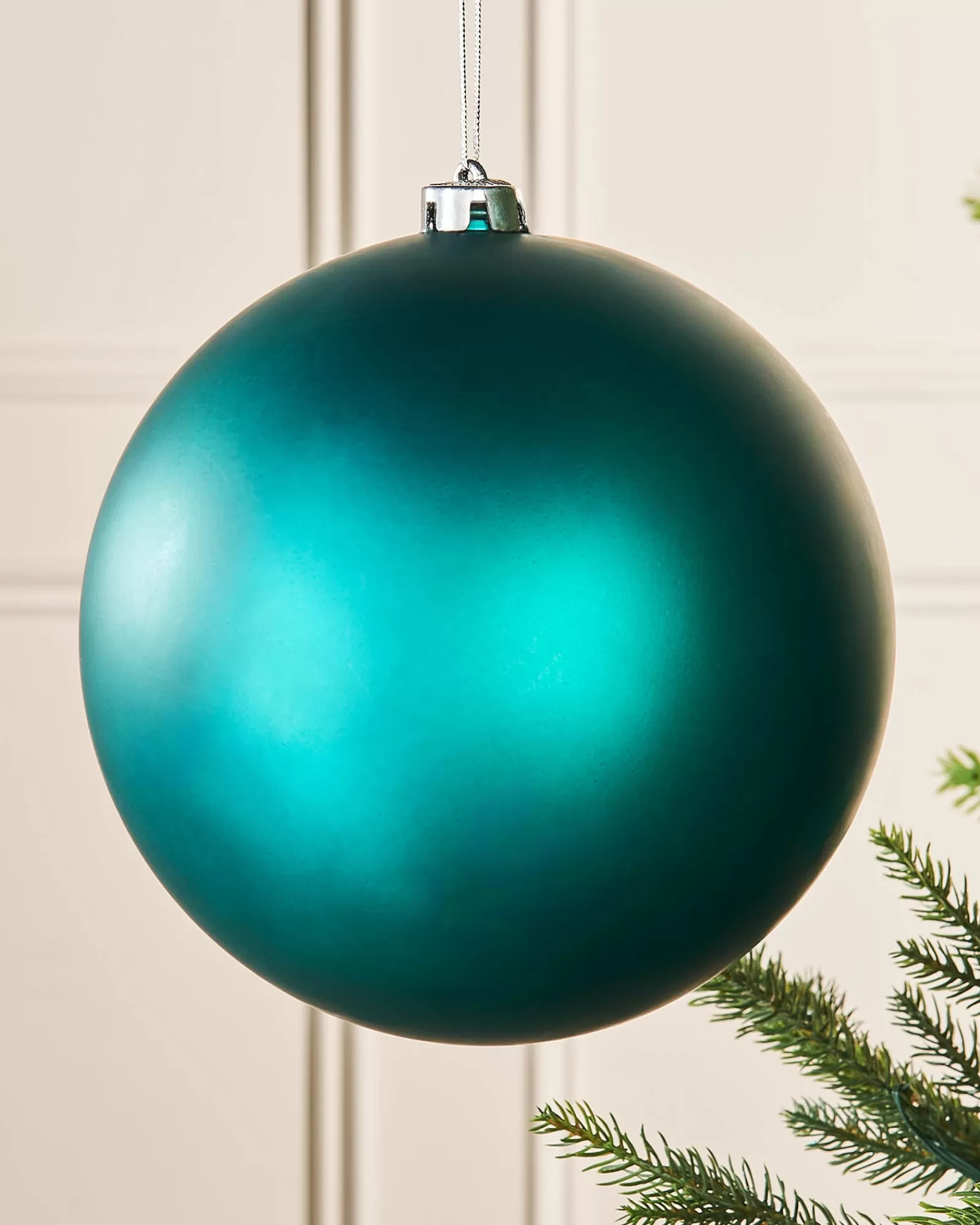 WeRChristmas Oversized Baubles | Shatterproof Baubles^Teal Large Matt Shatterproof Bauble, 20 Cm