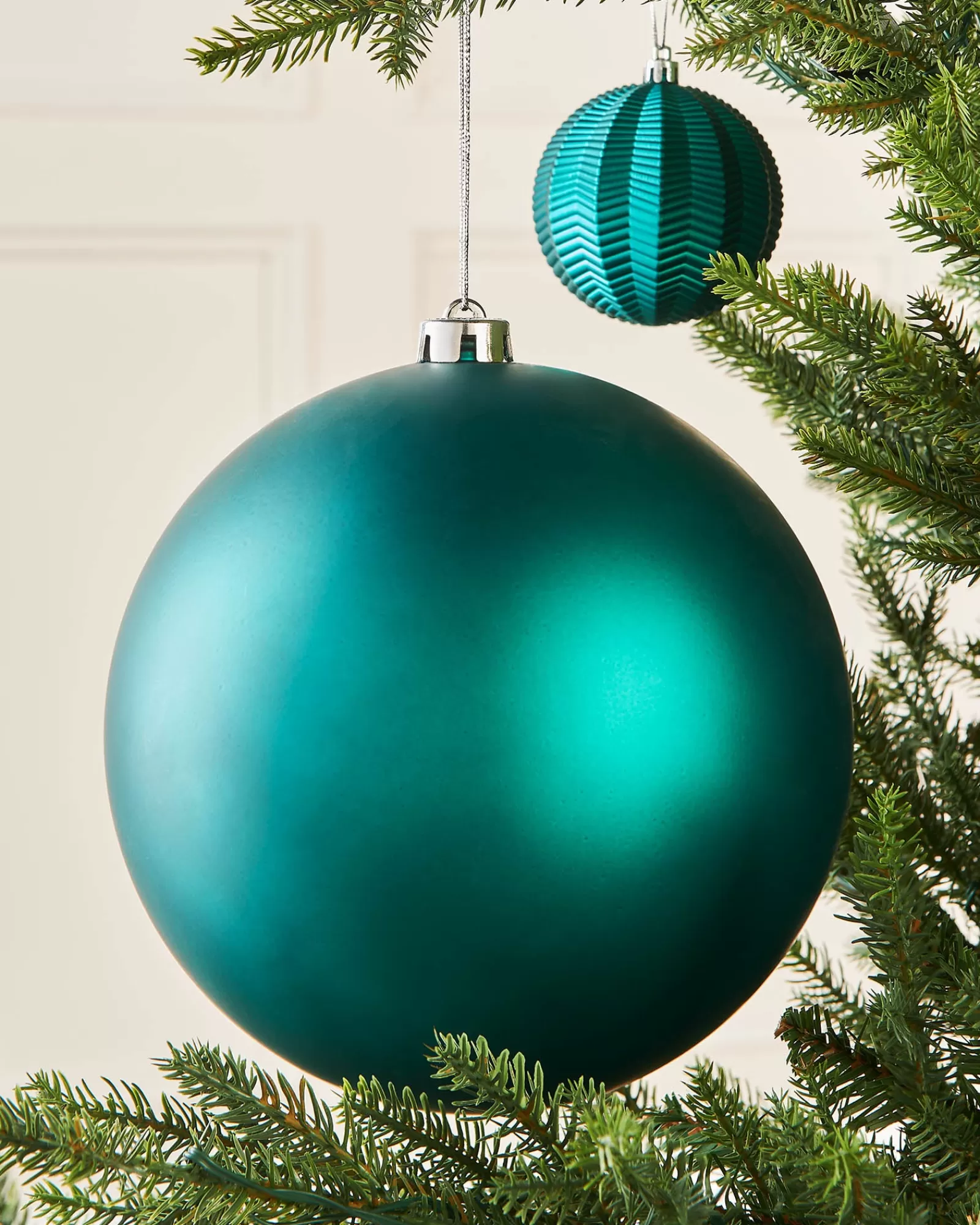 WeRChristmas Oversized Baubles | Shatterproof Baubles^Teal Large Matt Shatterproof Bauble, 20 Cm