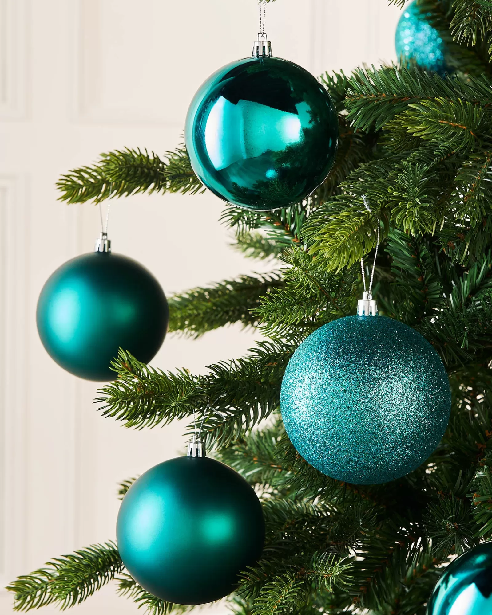 WeRChristmas Oversized Baubles | Shatterproof Baubles^Teal Shatterproof Baubles, 9 Pack, 10 Cm