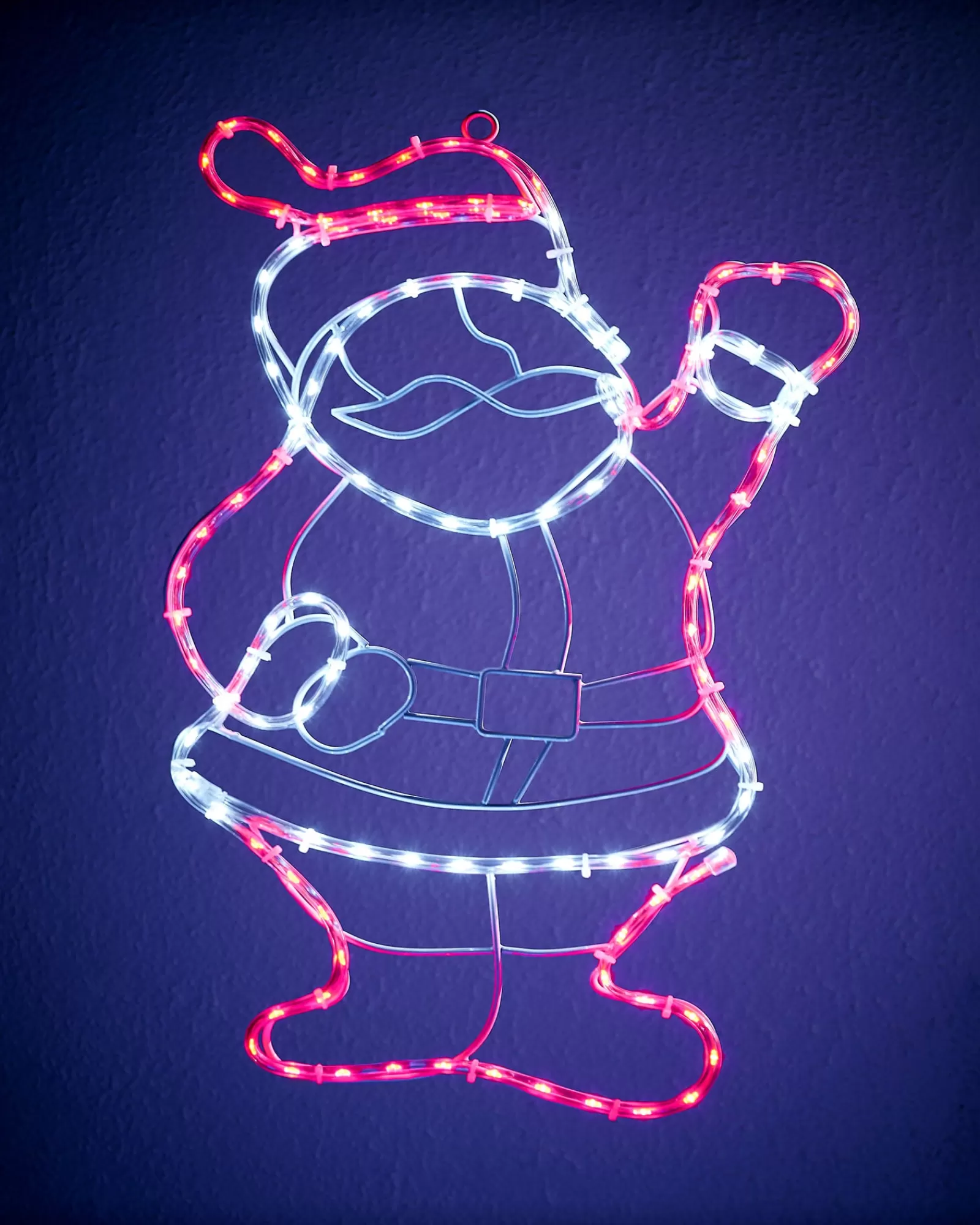 WeRChristmas Christmas Characters^Waving Santa Rope Light Silhouette, 51 Cm