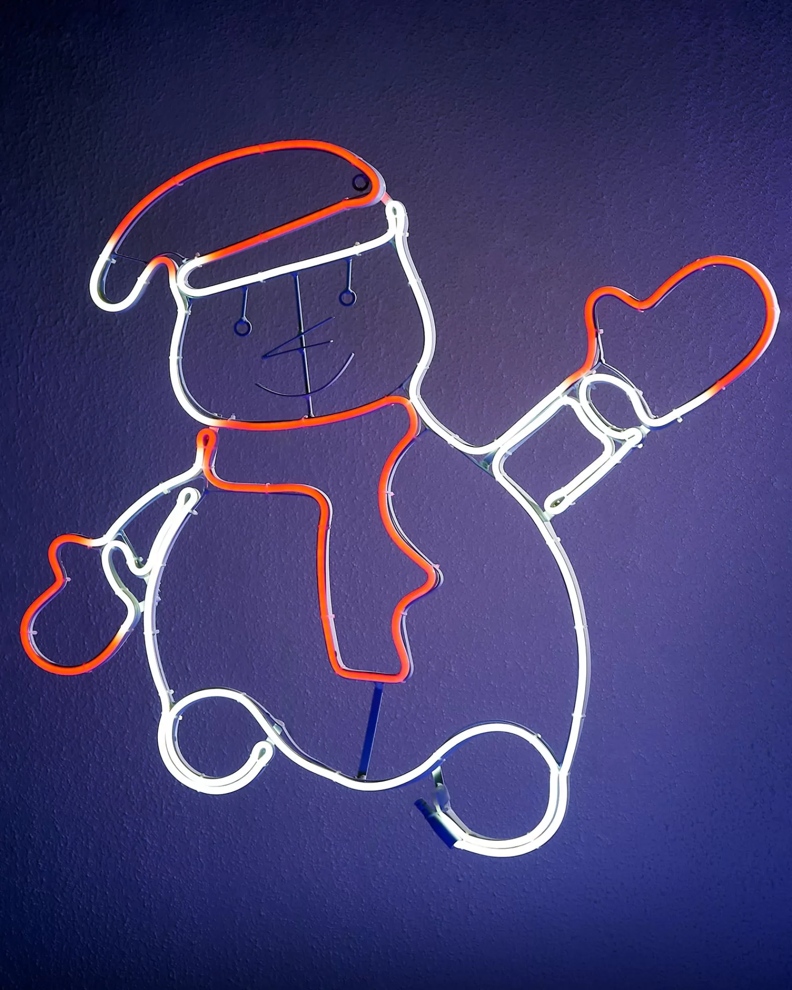 WeRChristmas Christmas Characters^Waving Snowman Neon Rope Light Silhouette, 72 Cm